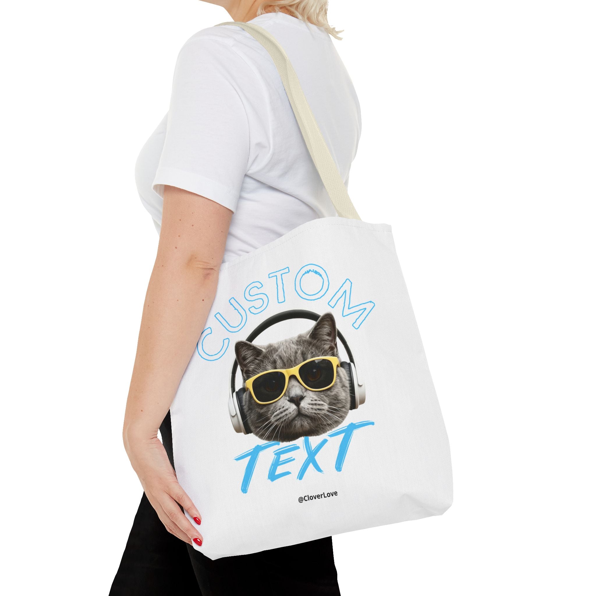 Summer Chill Cat Tote Bag | Funny Cat Lover Beach Bag