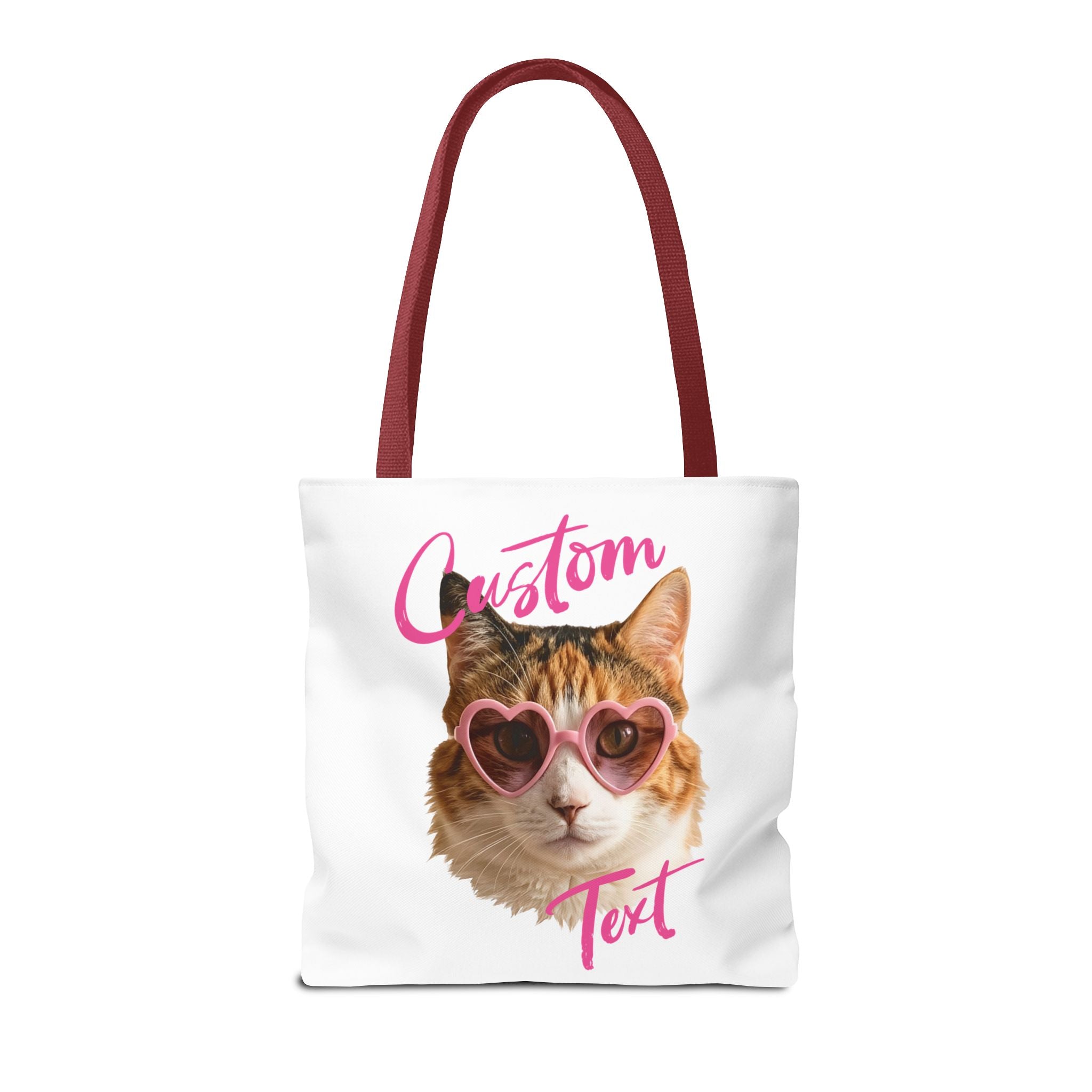 Cute Cat Tote Bag | Custom Cat Photo Personalized Canvas Bag