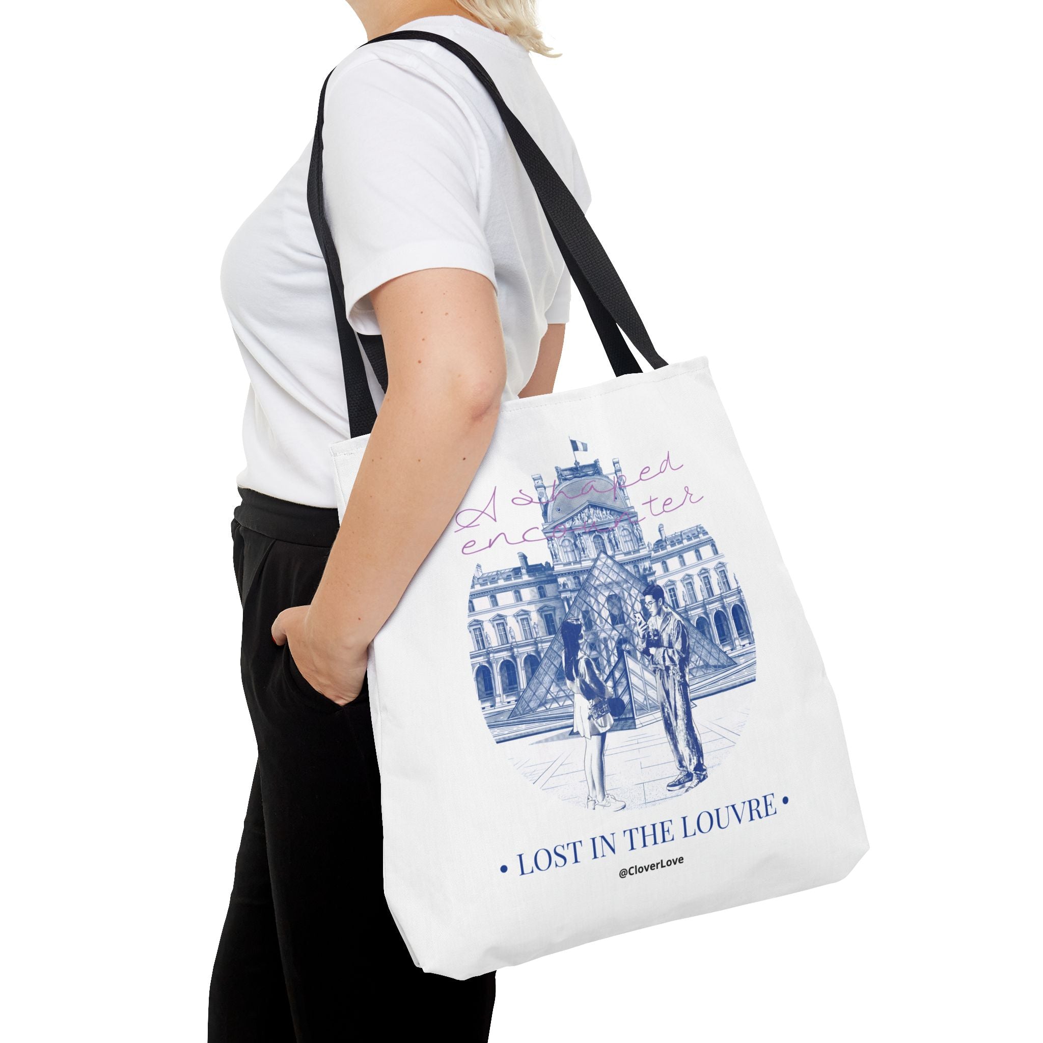 Louvre Paris Tote Bag | Vintage Museum Travel Canvas Bag