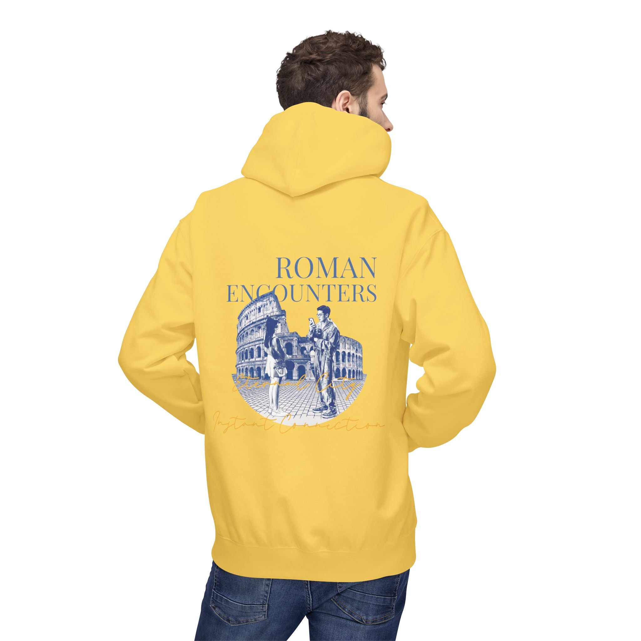 Roman Encounters Hoodie | Colosseum Travel Landmark Sweatshirt