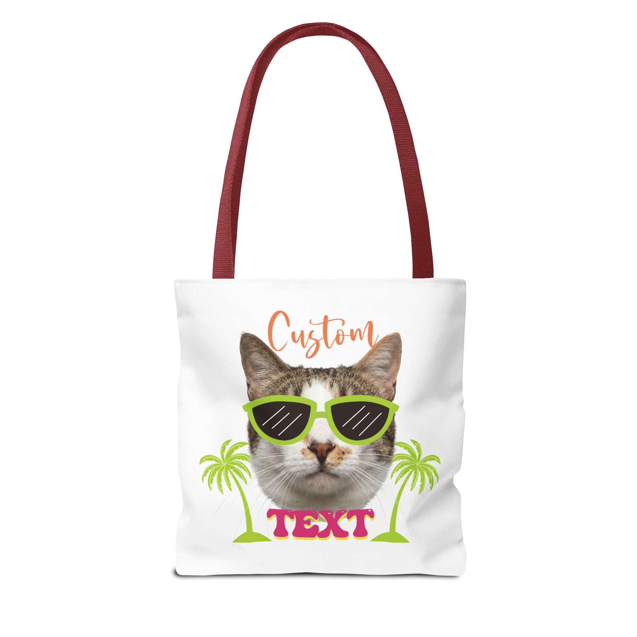 Custom Cat Tote Bag | Personalized Pet Photo Summer Bag