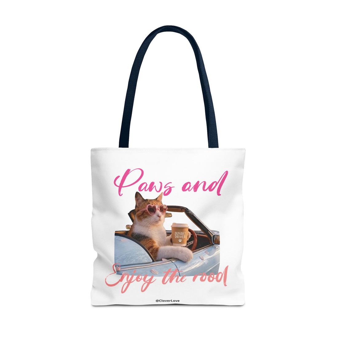 Cute Cat Tote Bag | Custom Cat Photo Personalized Canvas Bag