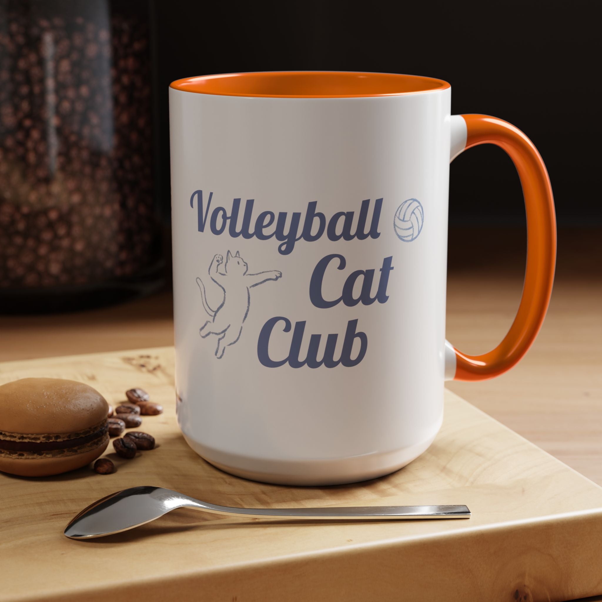 Volleyball Club Mug | Cat Design