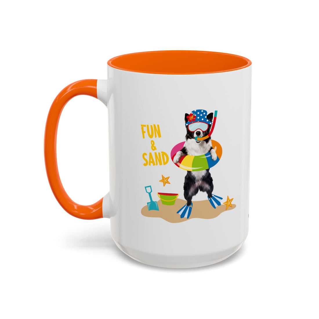 Sommer Tauchhund Tasse | Personalisierte Hundefoto Kaffeetasse mit individuellem Text