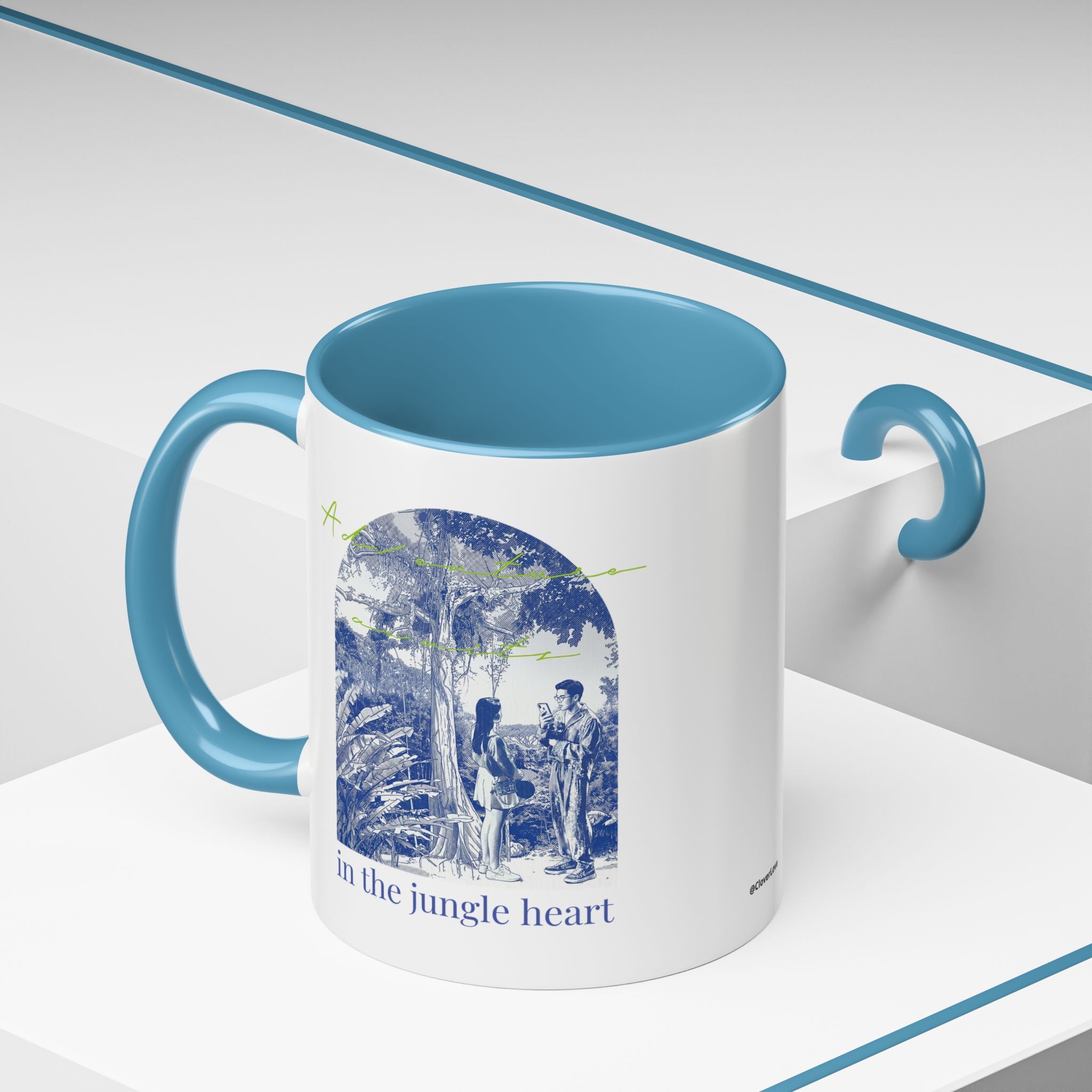 Jungle Adventure Travel Mug - Tropical Nature Coffee Cup for Explorers