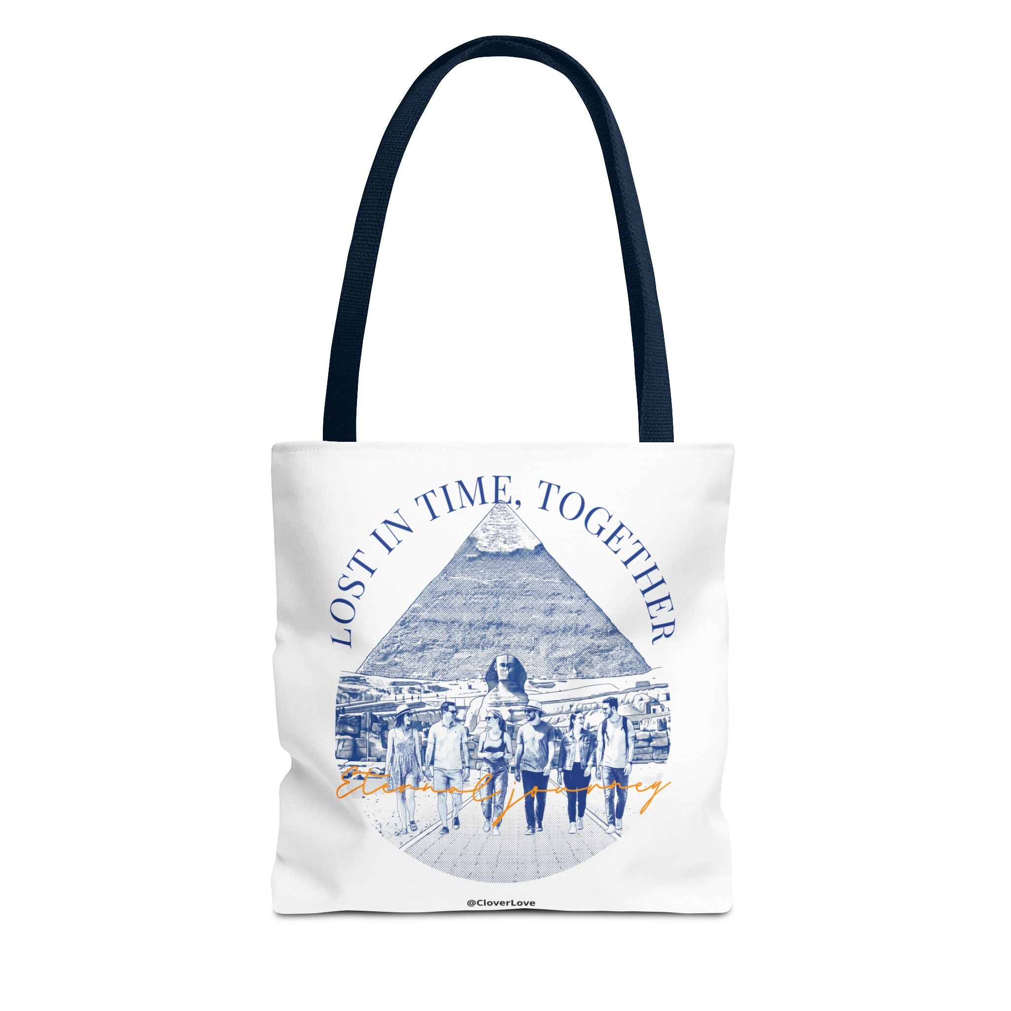Egypt Pyramid Tote Bag | Vintage Travel Explorer Canvas Bag