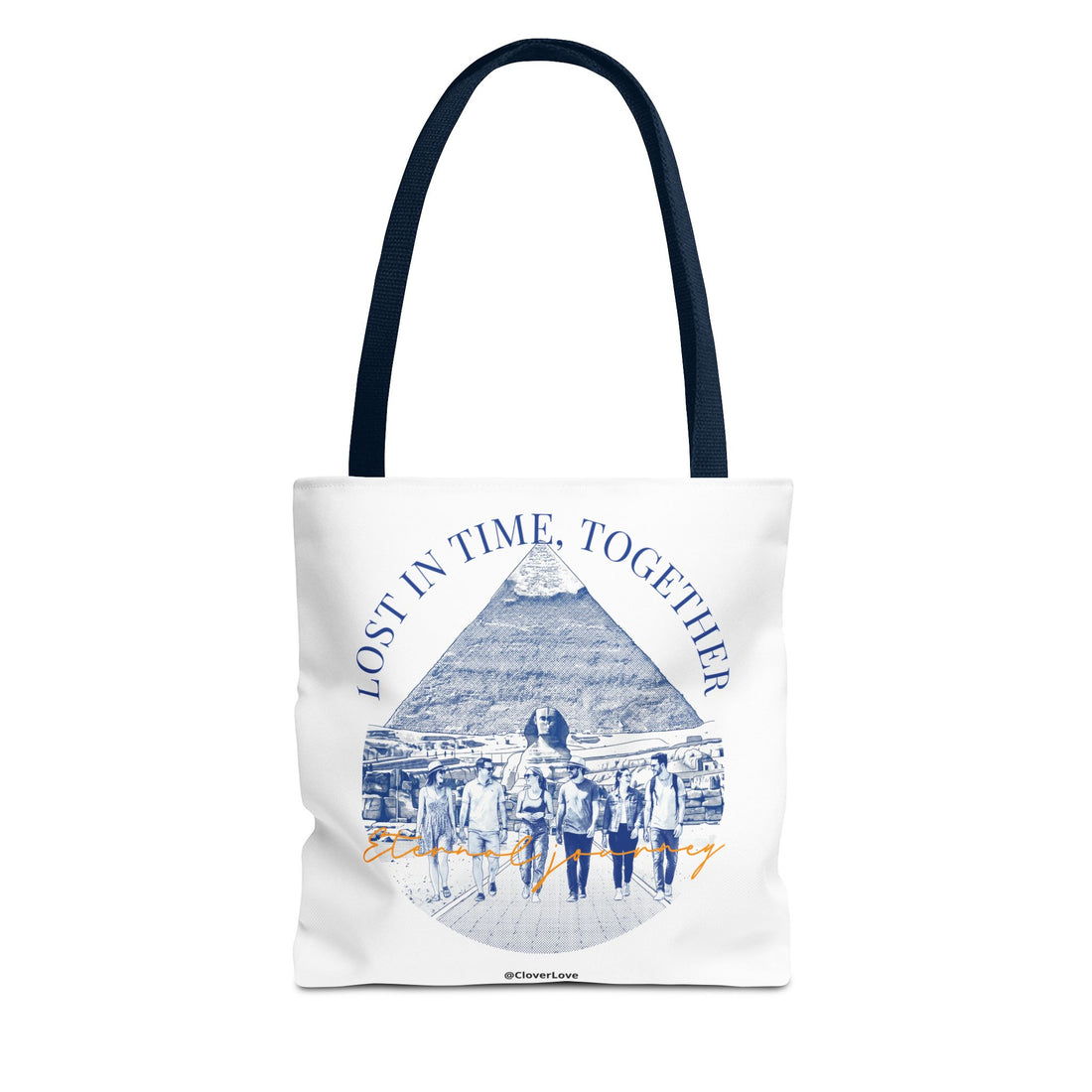 Egypt Pyramid Tote Bag | Vintage Travel Explorer Canvas Bag