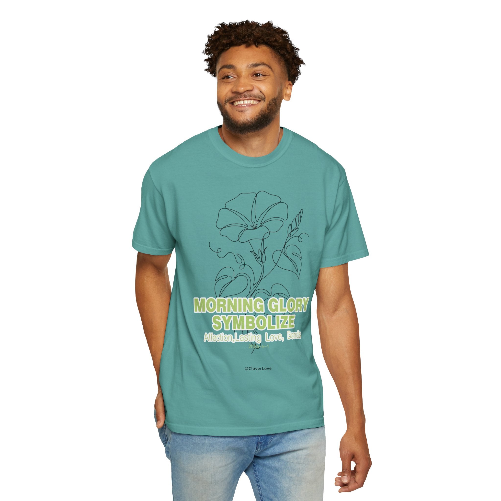 Morning Glory Flower T-Shirt - Botanical Graphic Shirt for Flower Lovers