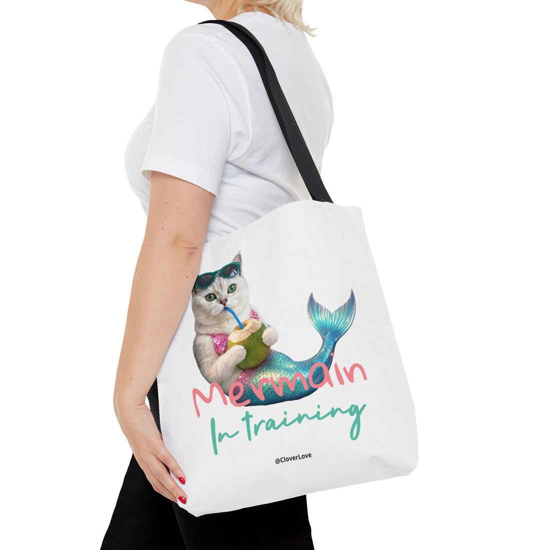 Custom Cat Tote Bag | Personalized Cat Photo Summer Canvas Bag