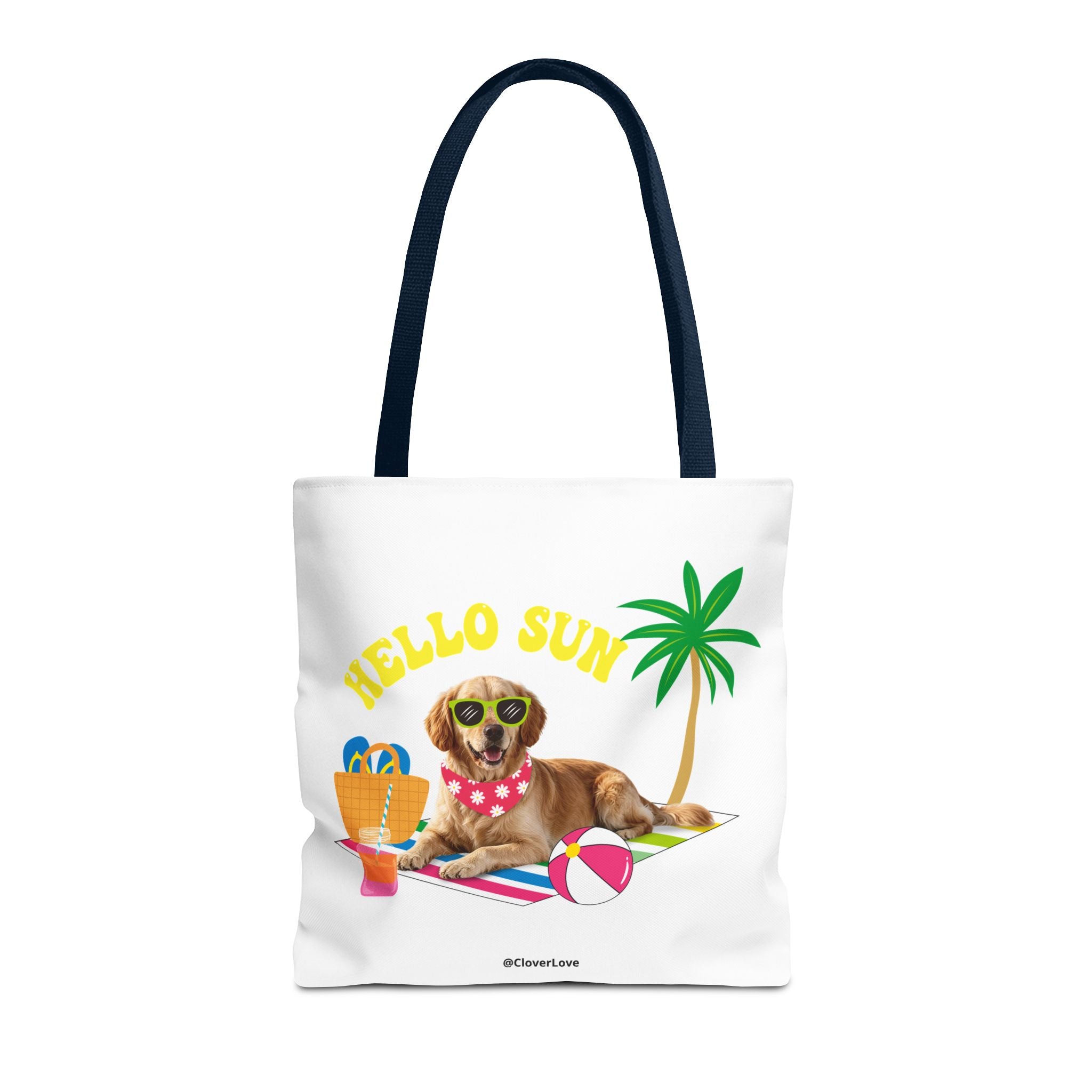Funny Dog Tote Bag | Personalized Pet Photo Summer Canvas Bag