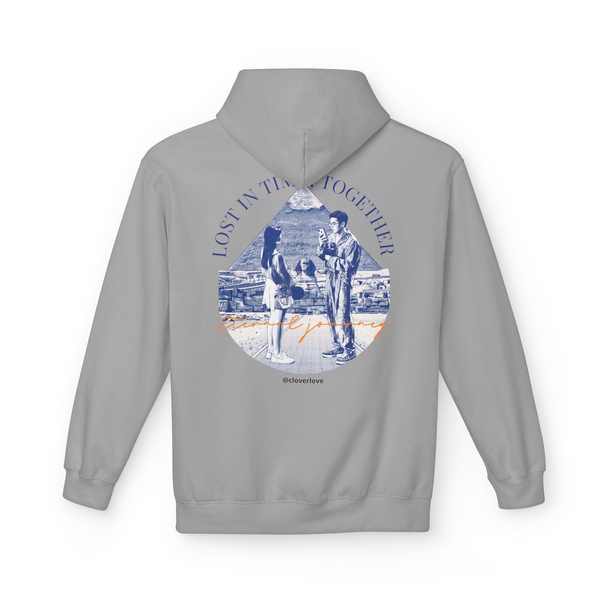 Vintage Reise Hoodie | Pärchen Wahrzeichen Grafik Sweatshirt