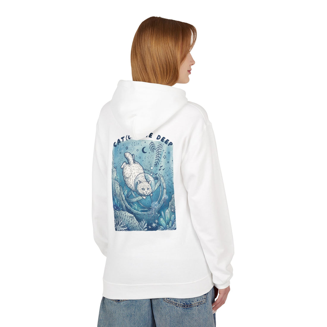 Cat Deep Sea Adventure Hoodie | Vintage Ocean Explorer Graphic Sweatshirt