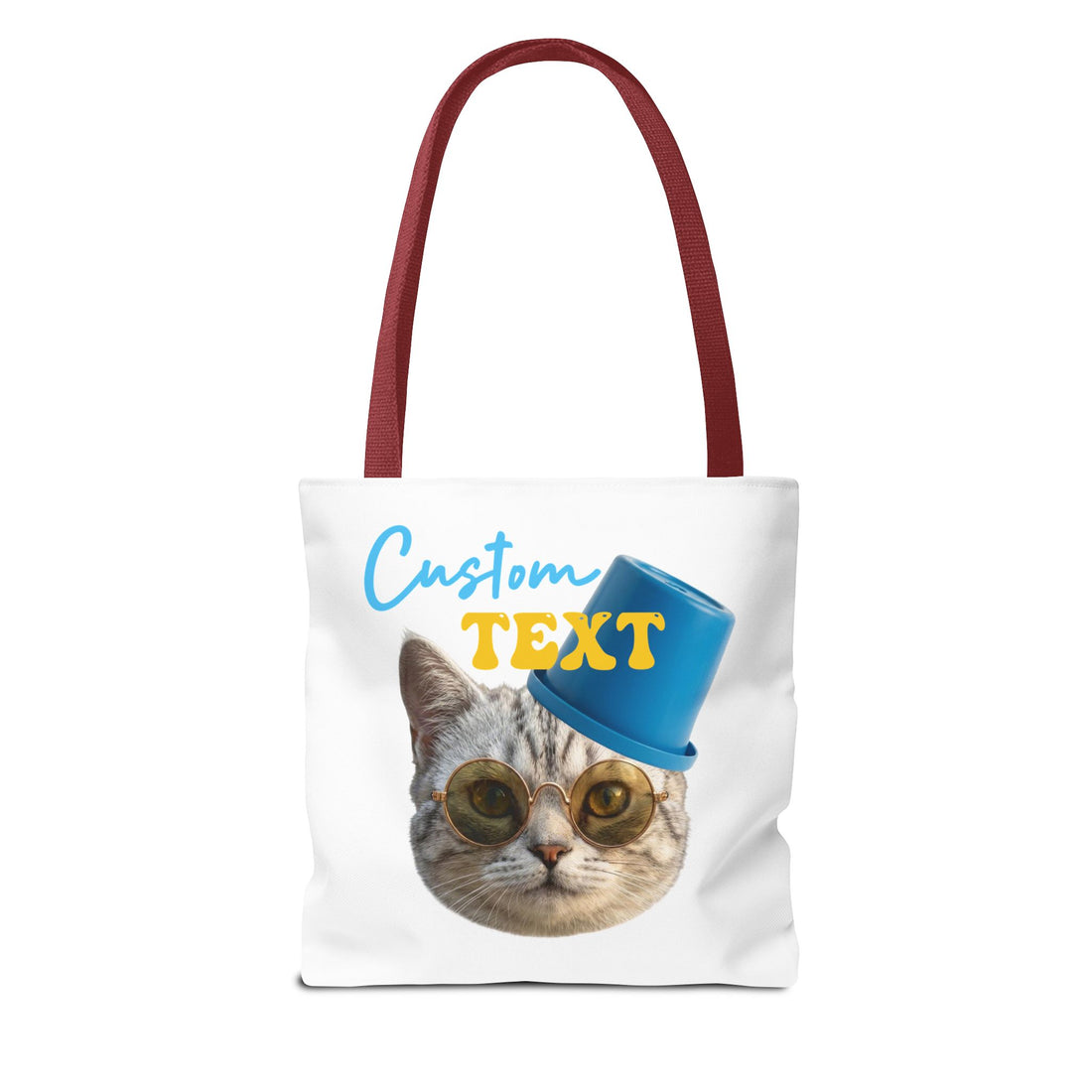 Funny Cat Tote Bag | Custom Pet Photo Personalized Canvas Bag