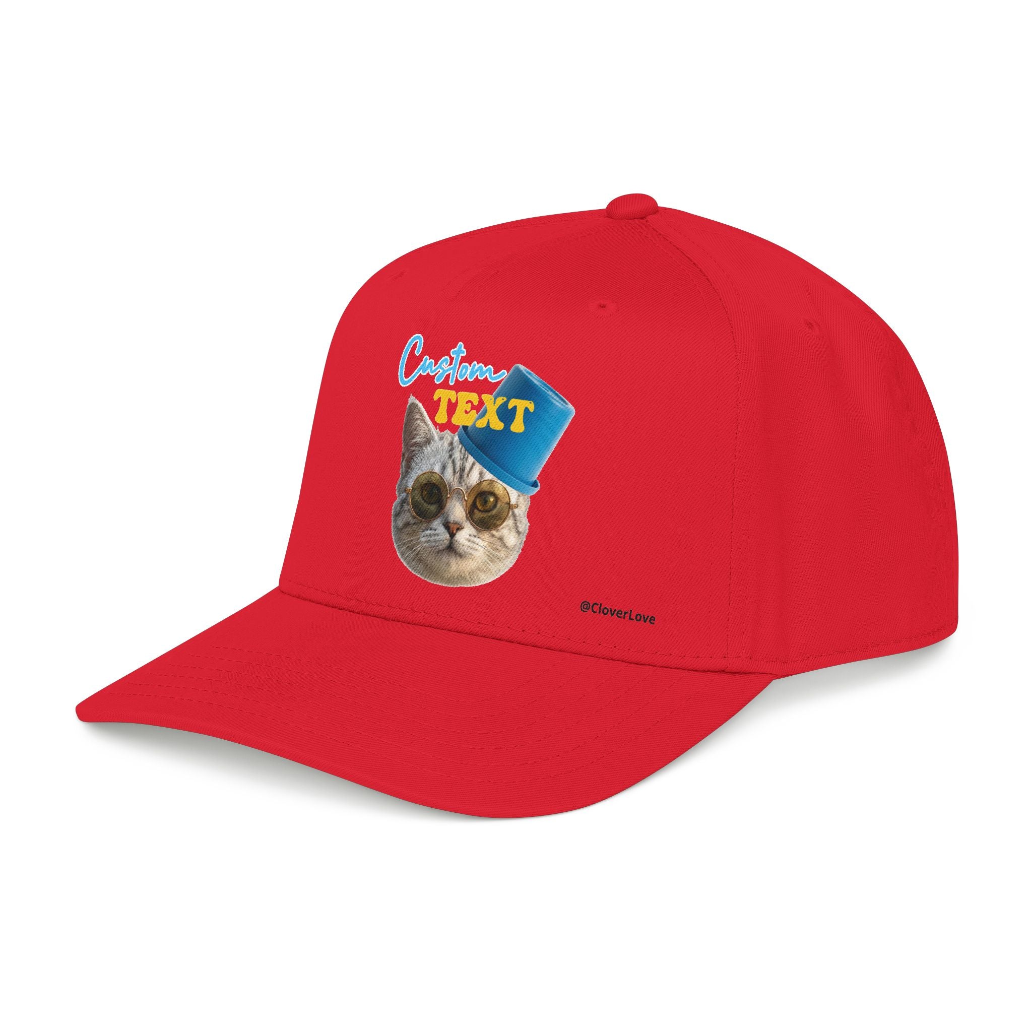 Funny Cat Photo Hat | Custom Pet Lover Baseball Cap
