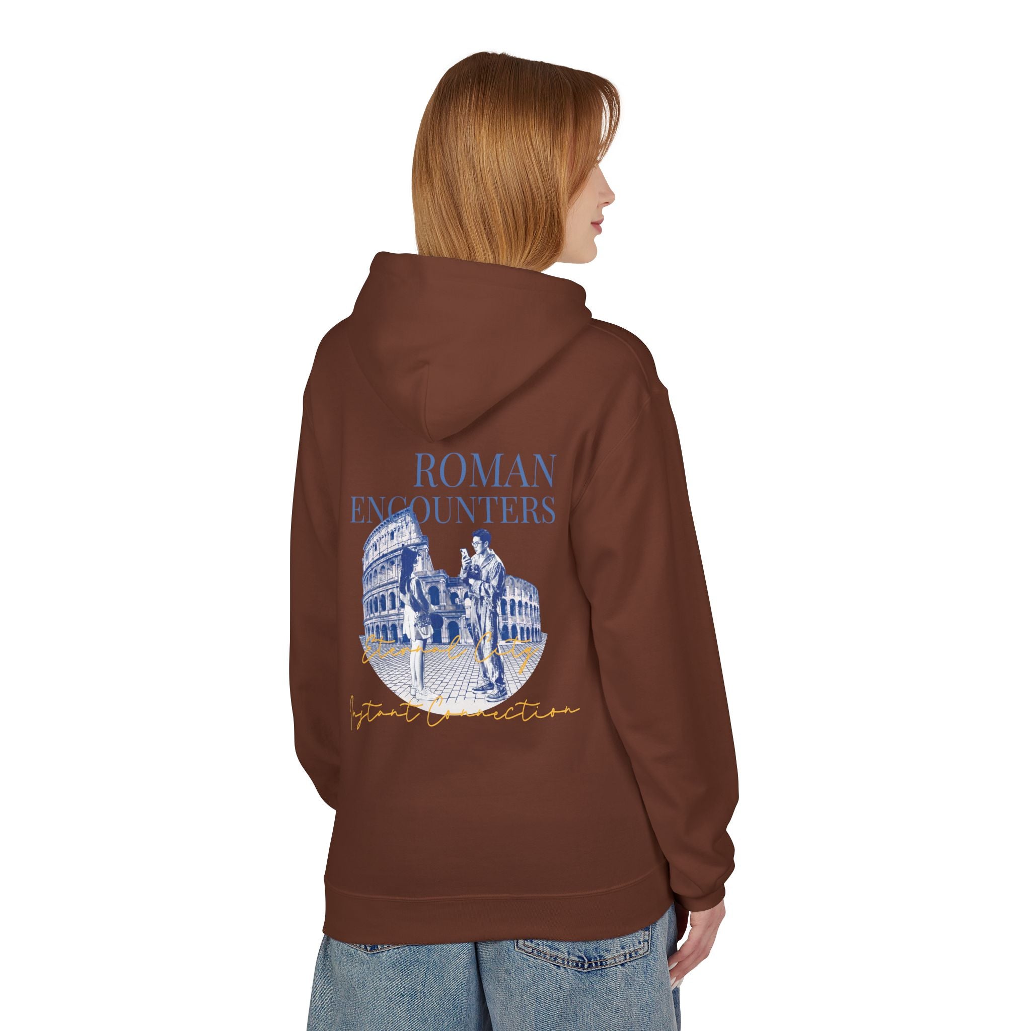 Roman Encounters Hoodie | Colosseum Travel Landmark Sweatshirt