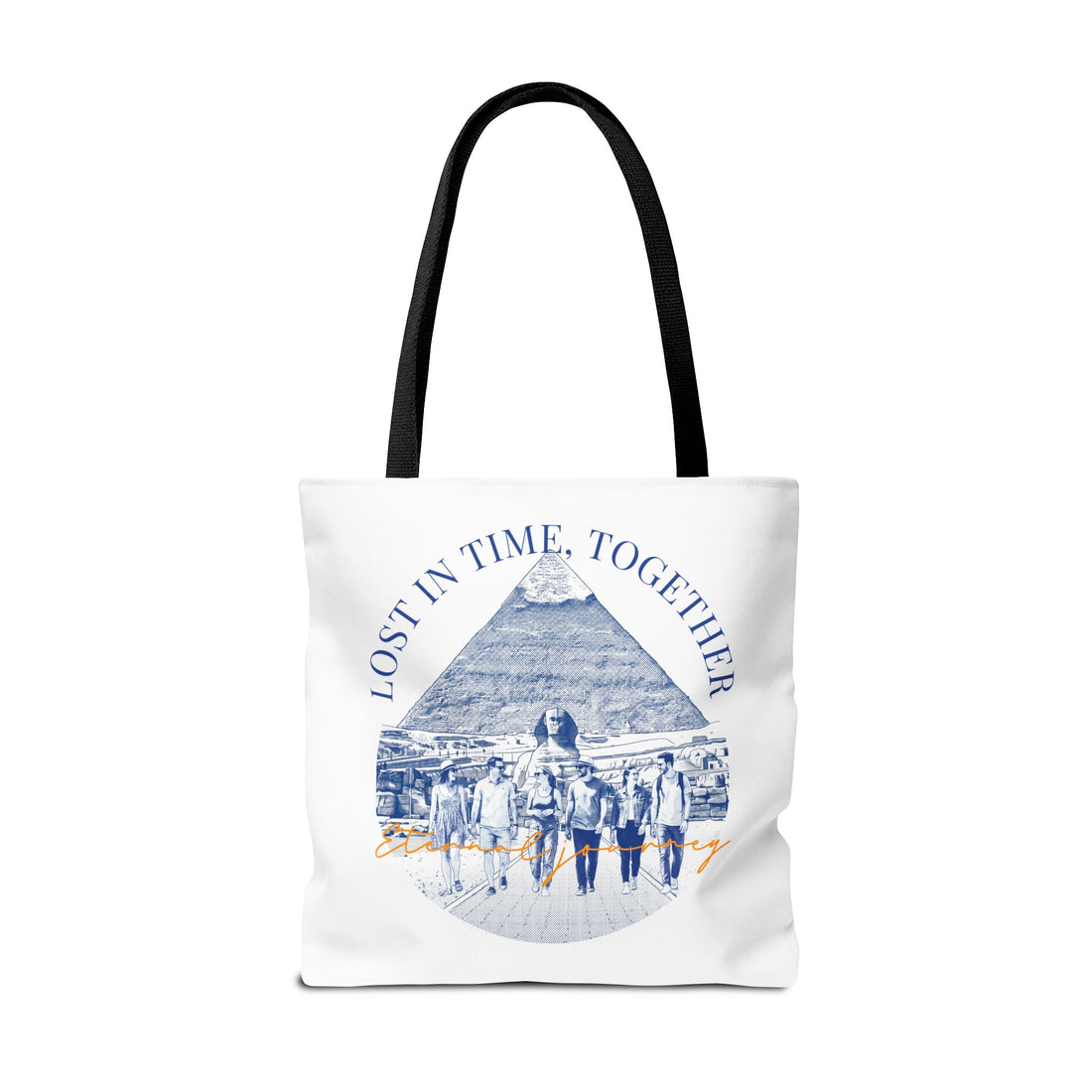 Egypt Pyramid Tote Bag | Vintage Travel Explorer Canvas Bag