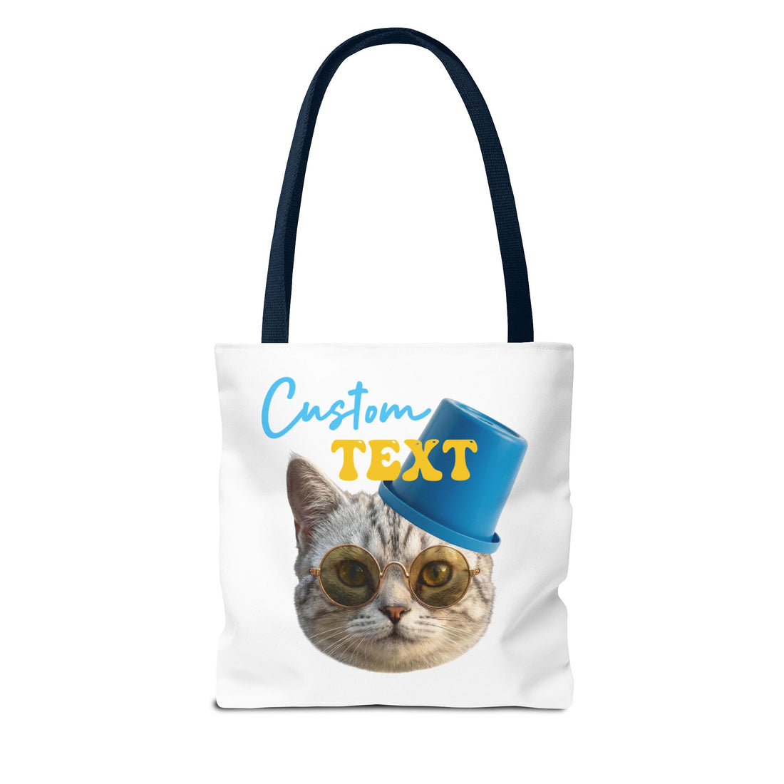 Funny Cat Tote Bag | Custom Pet Photo Personalized Canvas Bag