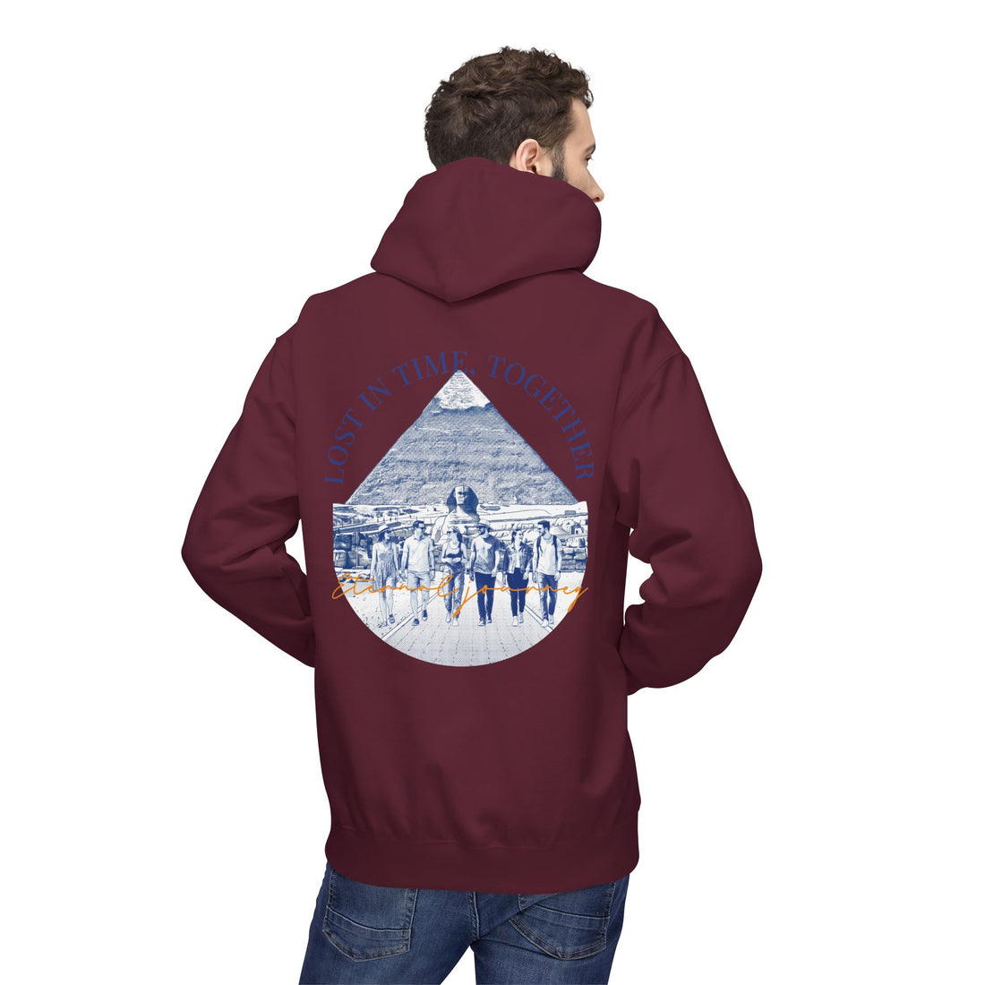 Egypt Landmark Hoodie | Vintage Pyramid Travel Sweatshirt