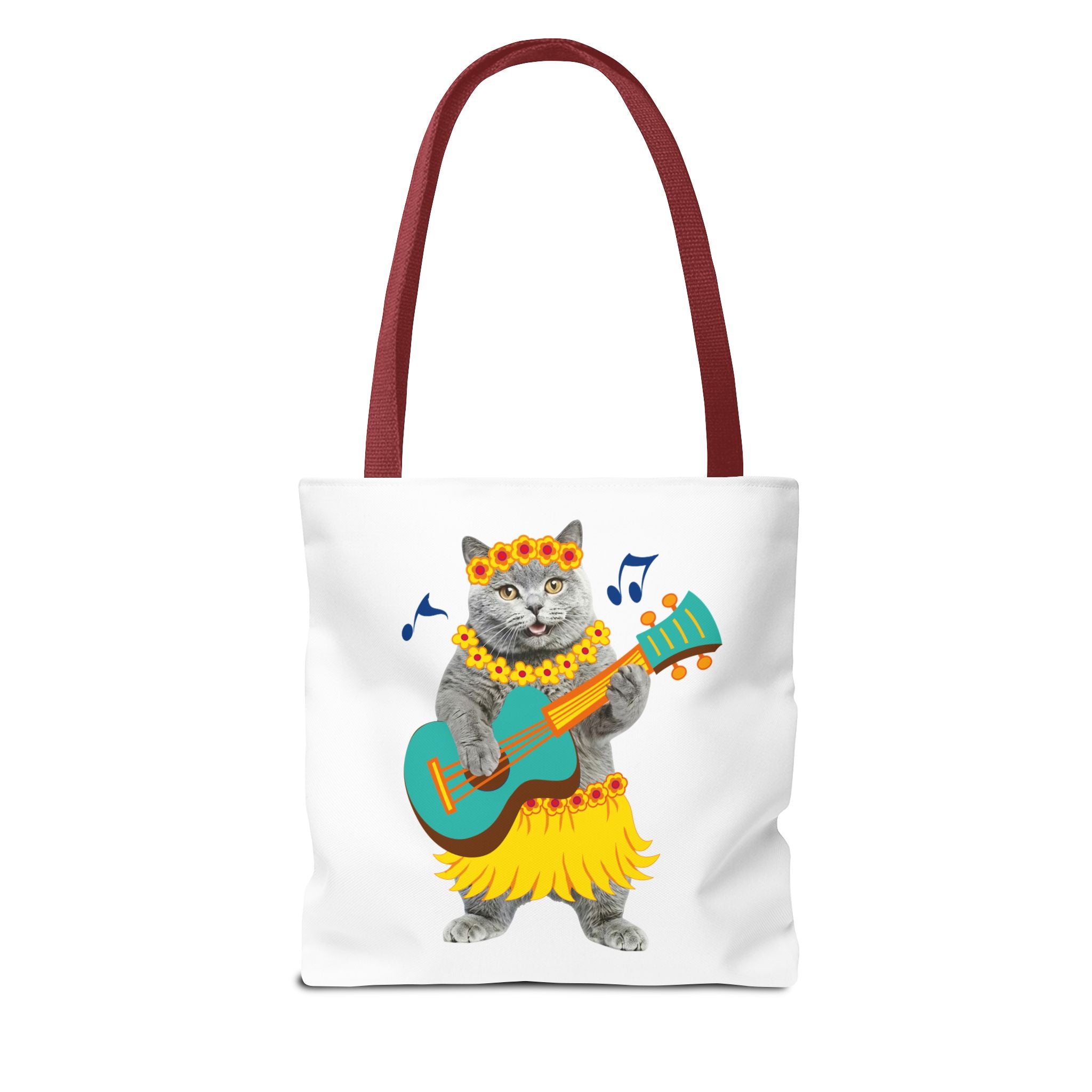 Tropical Cat Tote Bag | Personalized Pet Photo Canvas Bag