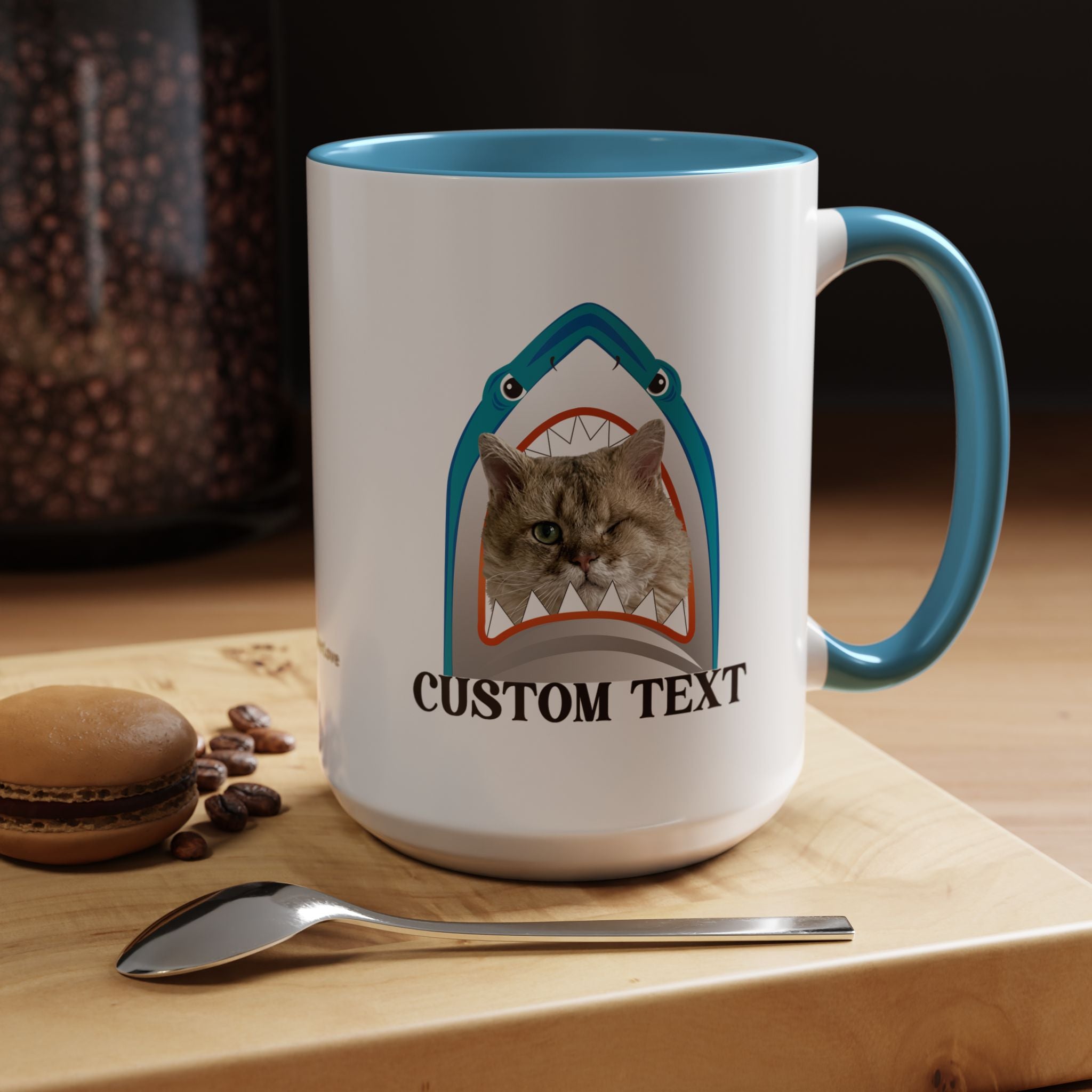 Summer Diving Dog Mug | Personalized Dog Photo Coffee Cup With Custom Text