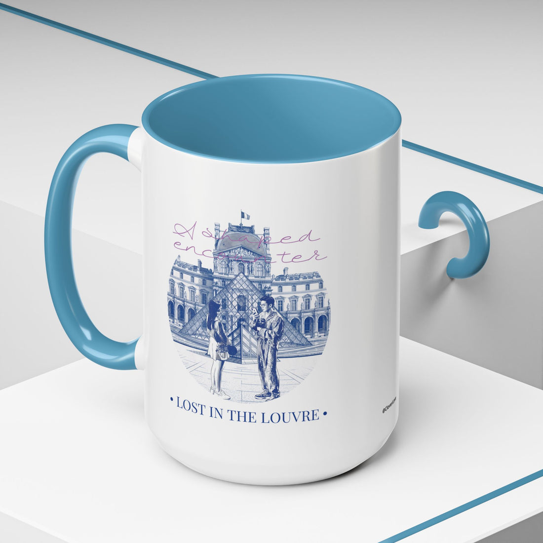 Louvre Paris Travel Mug - Art Museum Coffee Cup for Travelers