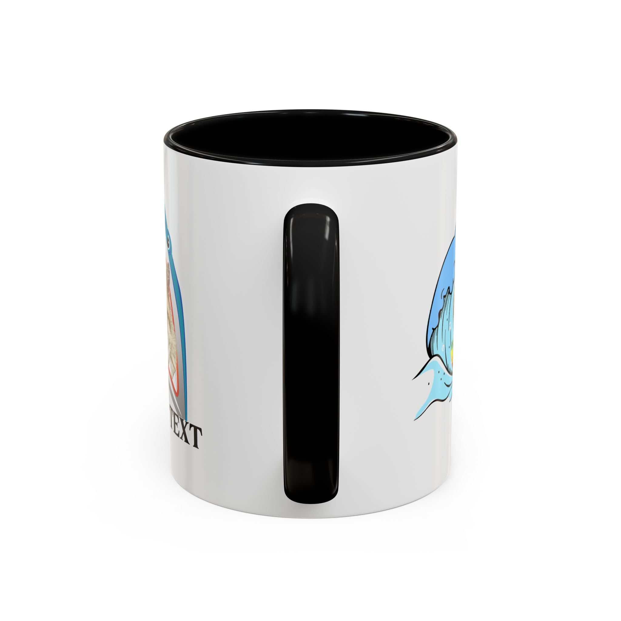 Summer Diving Dog Mug | Personalized Dog Photo Coffee Cup With Custom Text