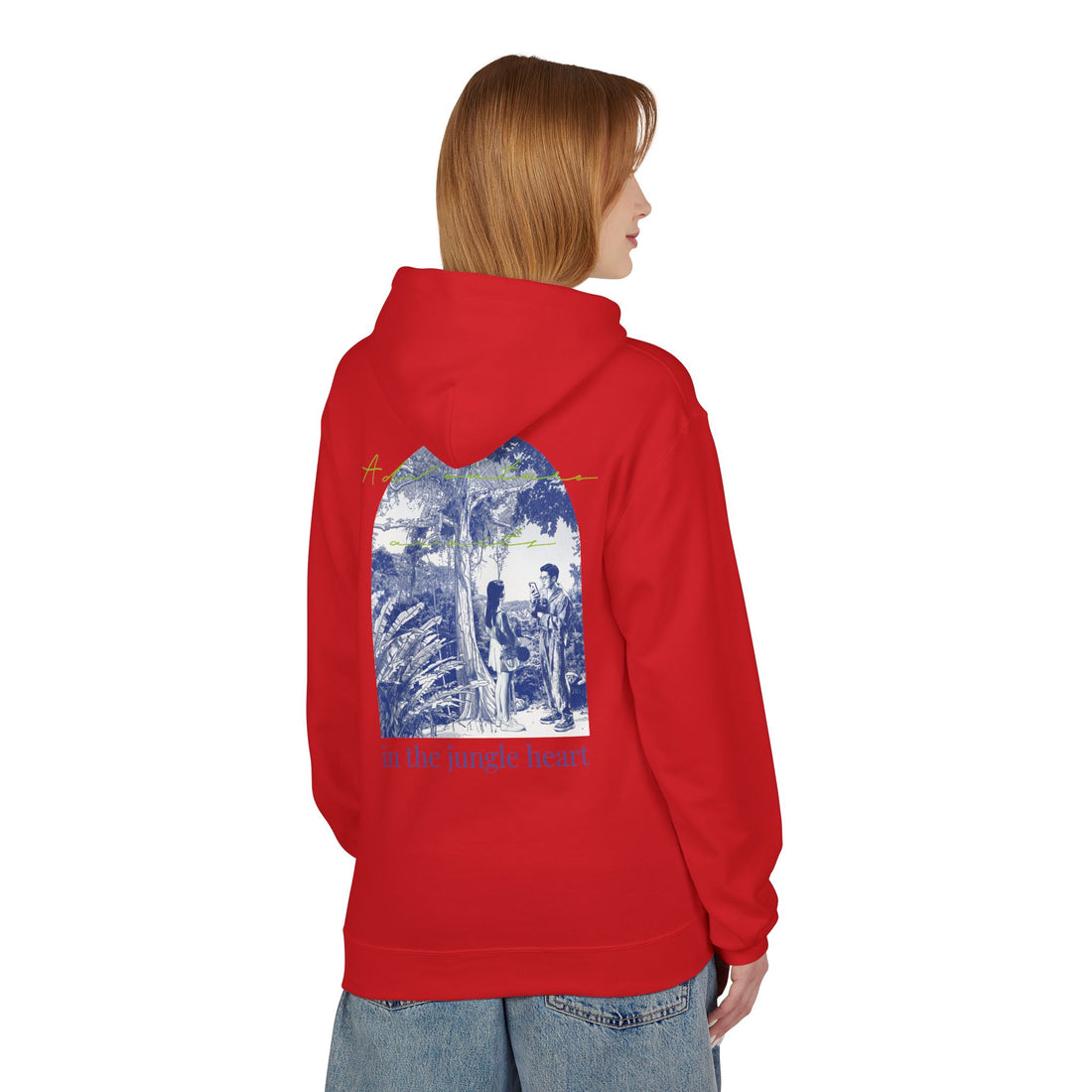 Jungle Adventure Hoodie – Vintage Tropical Travel Graphic Pullover Sweatshirt