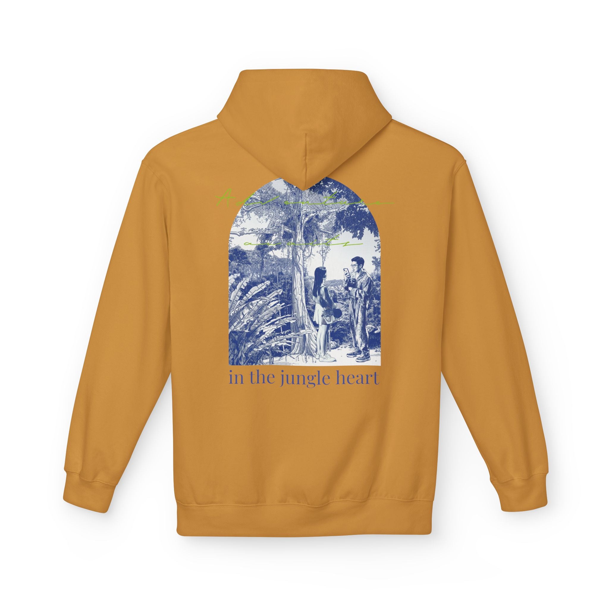 Jungle Adventure Hoodie – Vintage Tropical Travel Graphic Pullover Sweatshirt