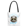 Summer Chill Cat Tote Bag | Funny Cat Lover Beach Bag