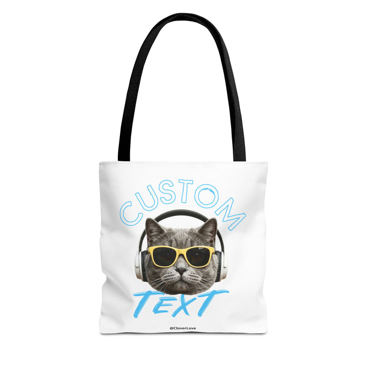 Summer Chill Cat Tote Bag | Funny Cat Lover Beach Bag