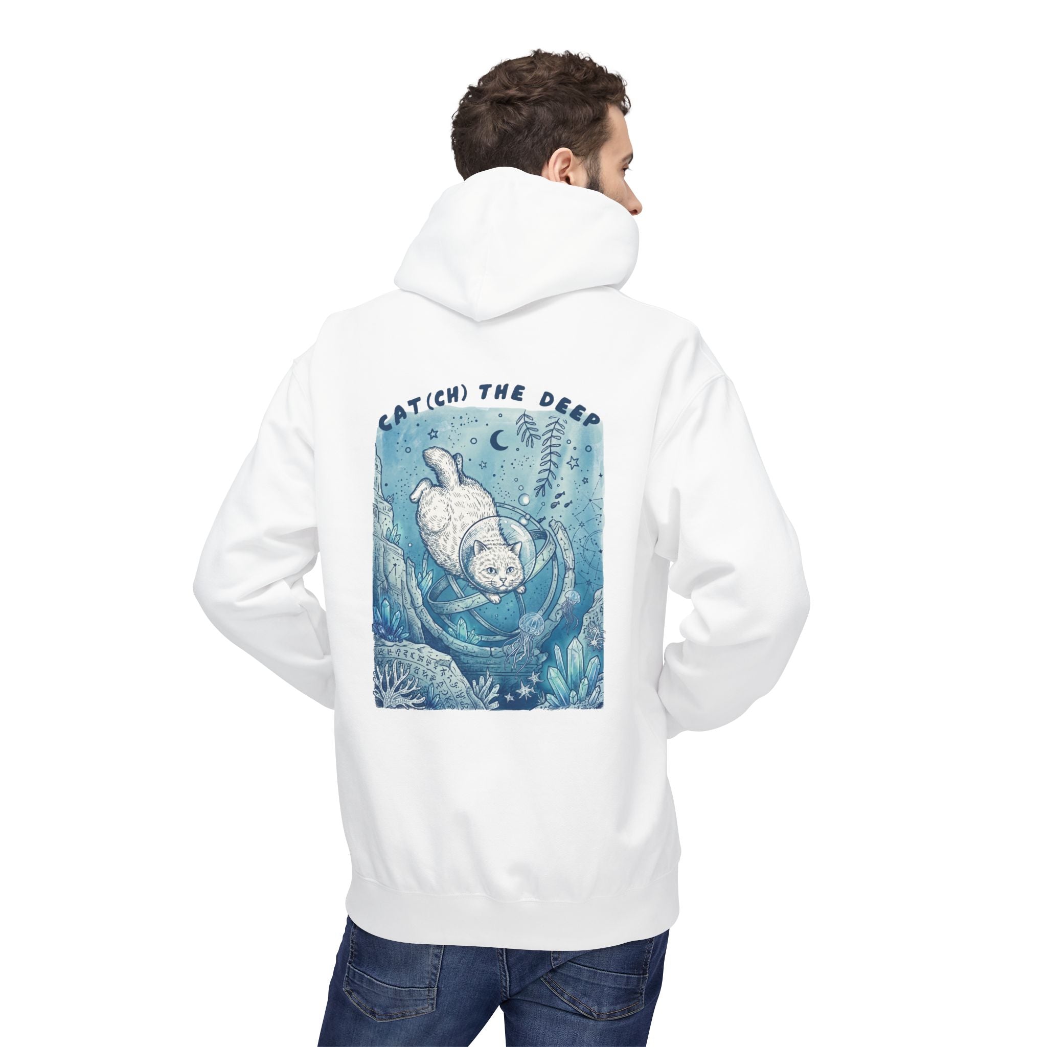 Cat Deep Sea Adventure Hoodie | Vintage Ocean Explorer Graphic Sweatshirt