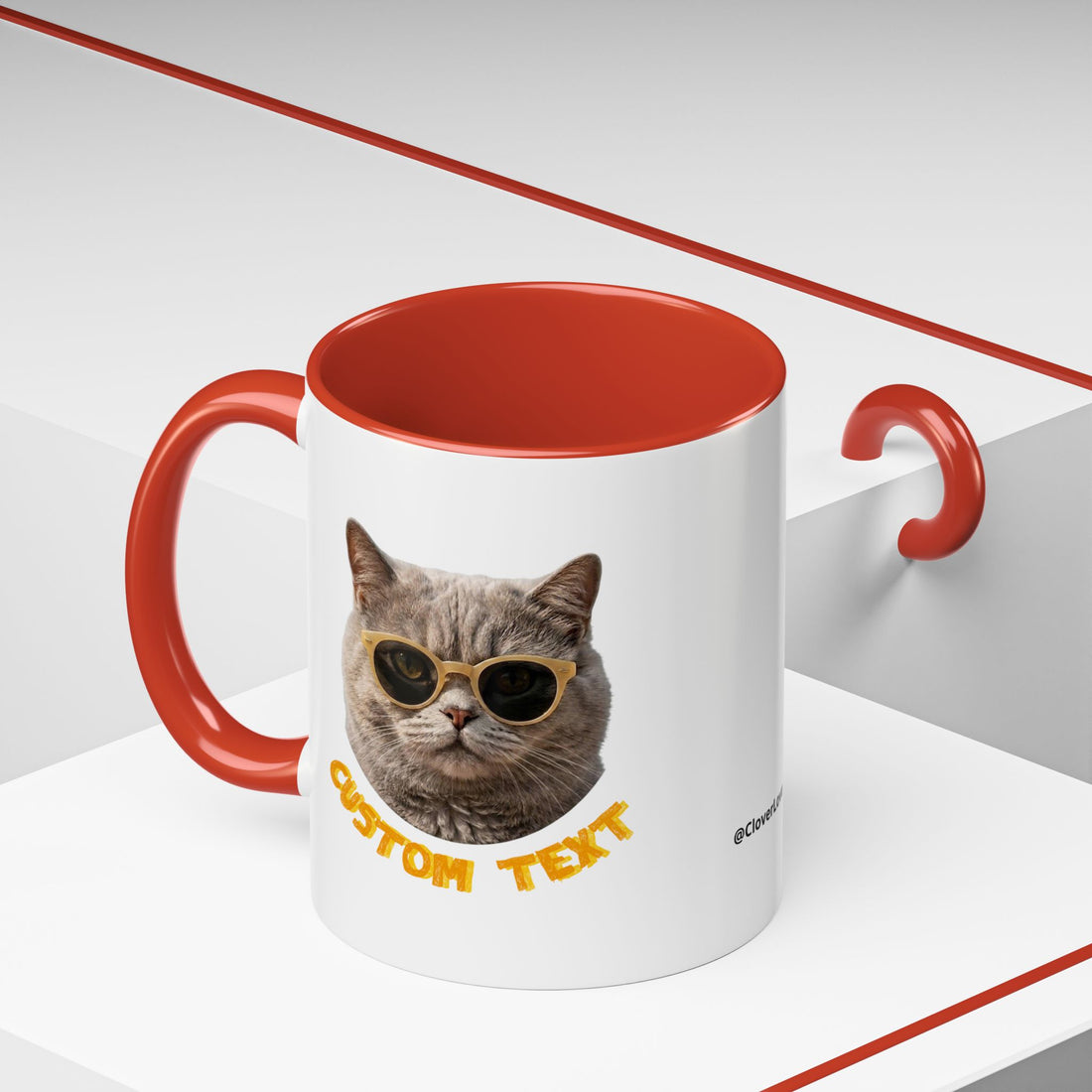 Funny Cat Summer Mug - Cute Beach Coffee Cup for Cat Lovers