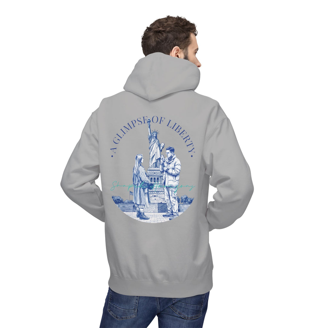Statue of Liberty Adventure Hoodie | Vintage New York Travel Sweatshirt