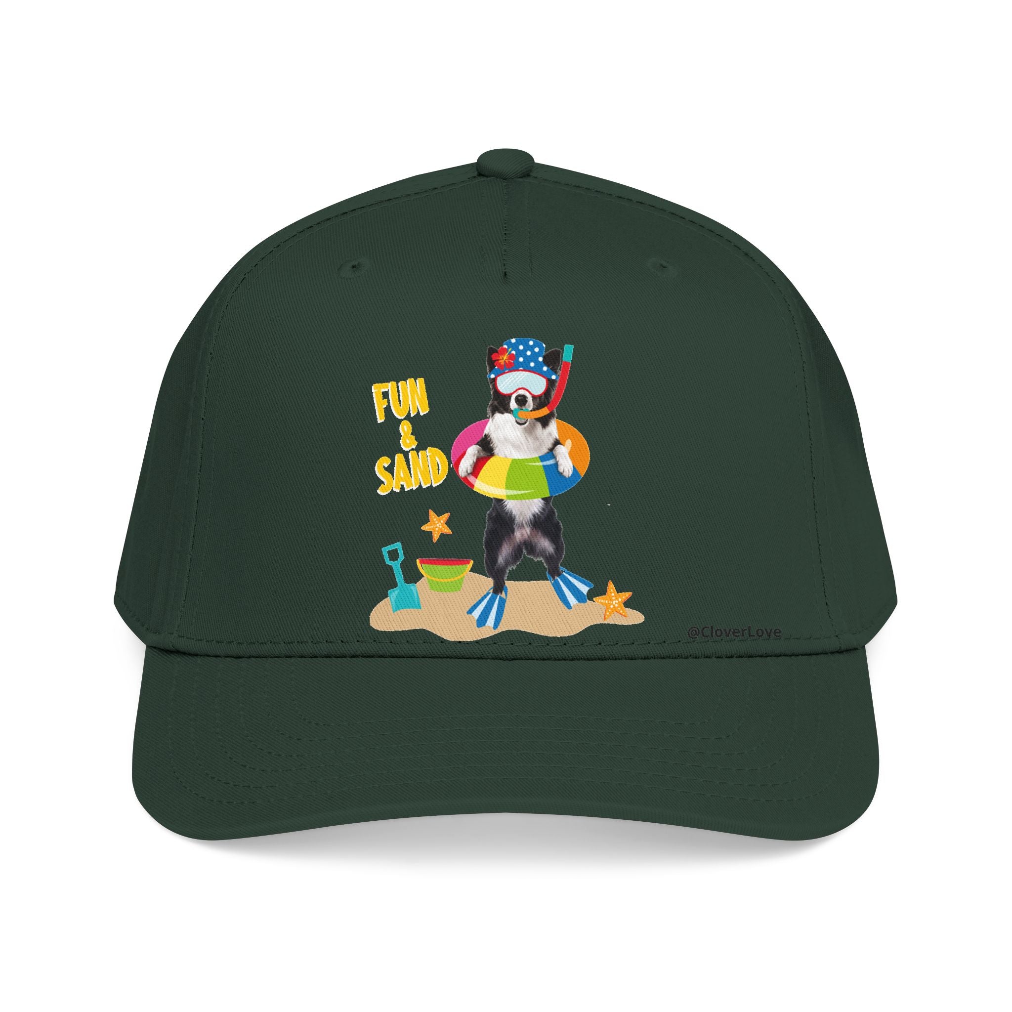 Custom Summer Beach Dog Hat, Fun & Sand Pet Baseball Cap, Personalized Dog Lover Gift