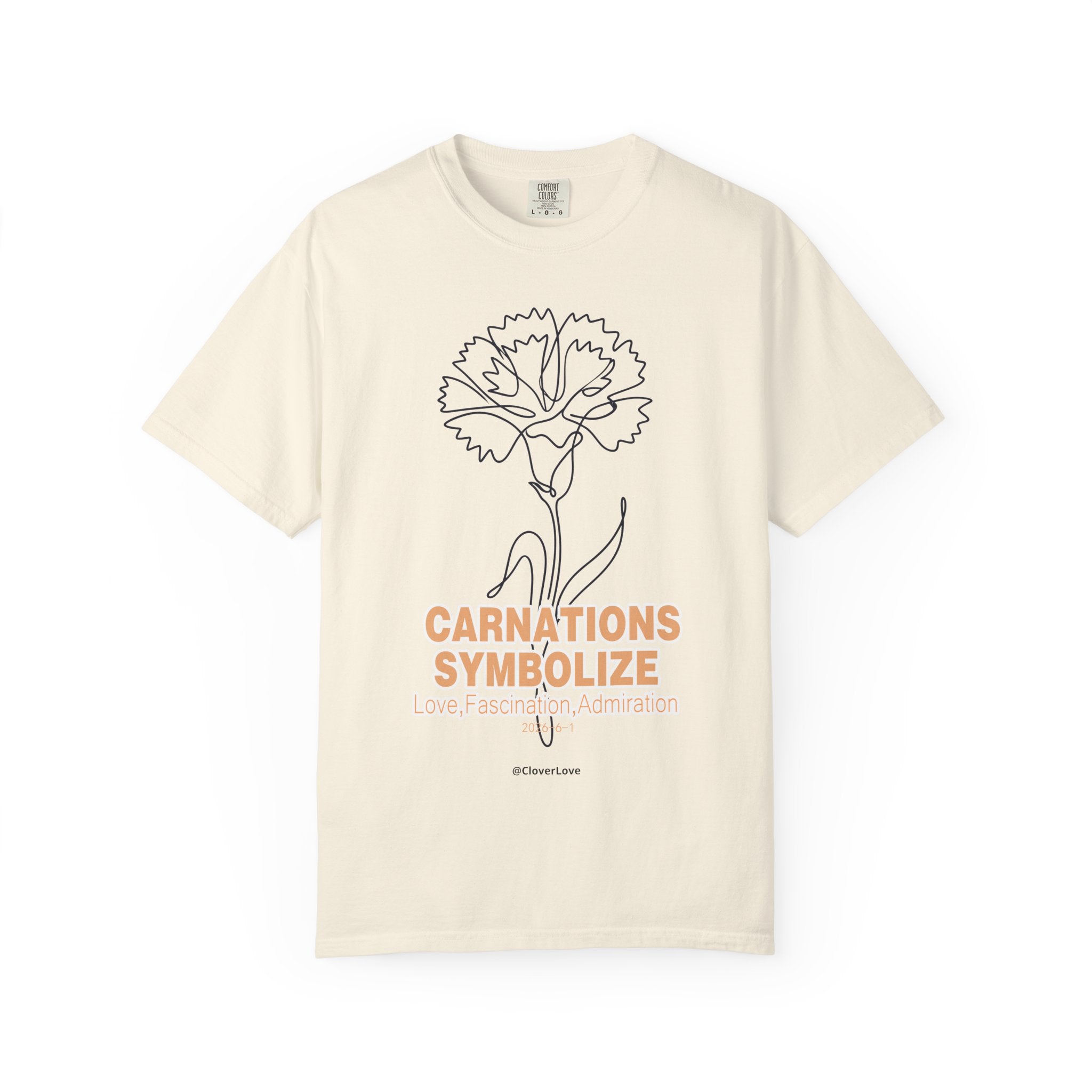 Carnation Flower T-Shirt - Birth Flower Shirt for Women, Flower Lover Gift