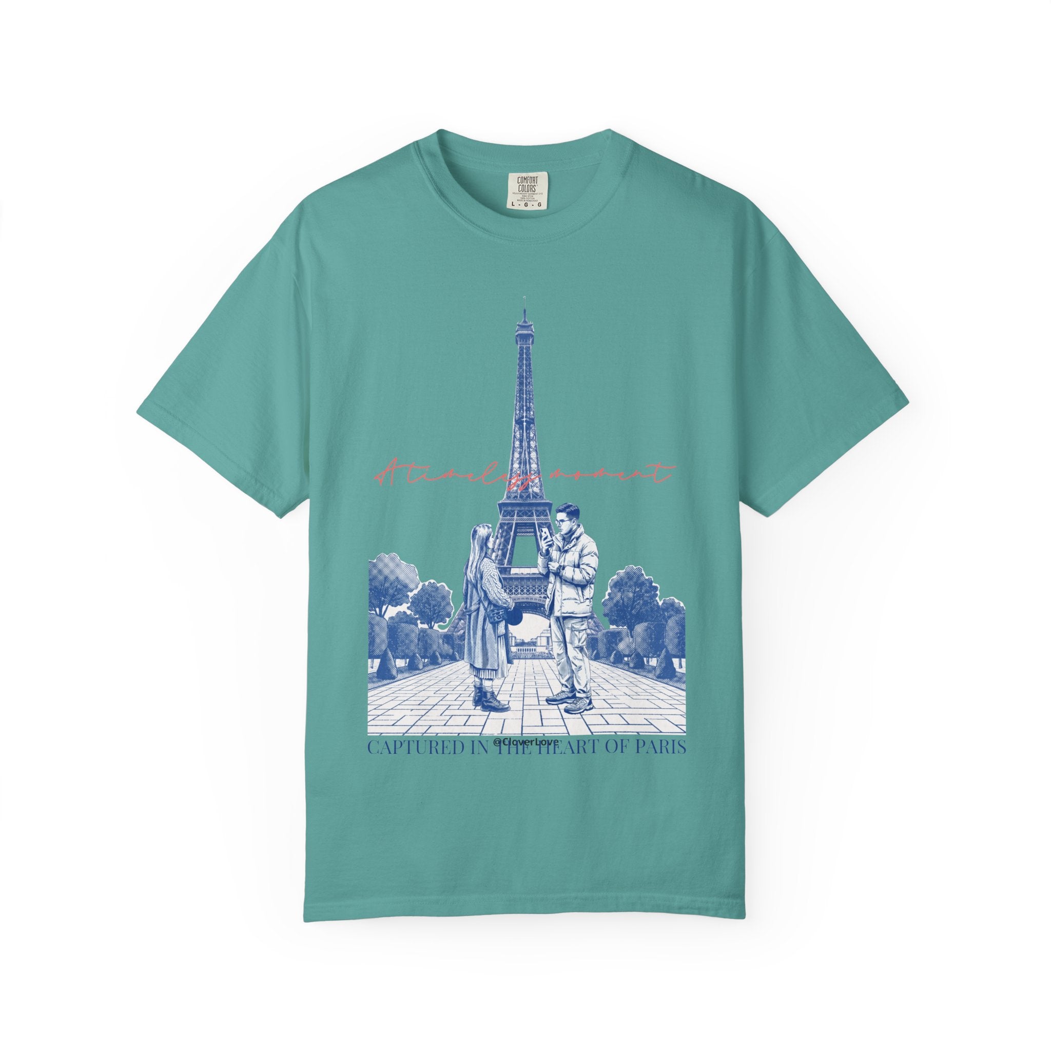 Custom Paris Landmark T-Shirt - Vintage Paris Memory Tee, Travel Lover Gift
