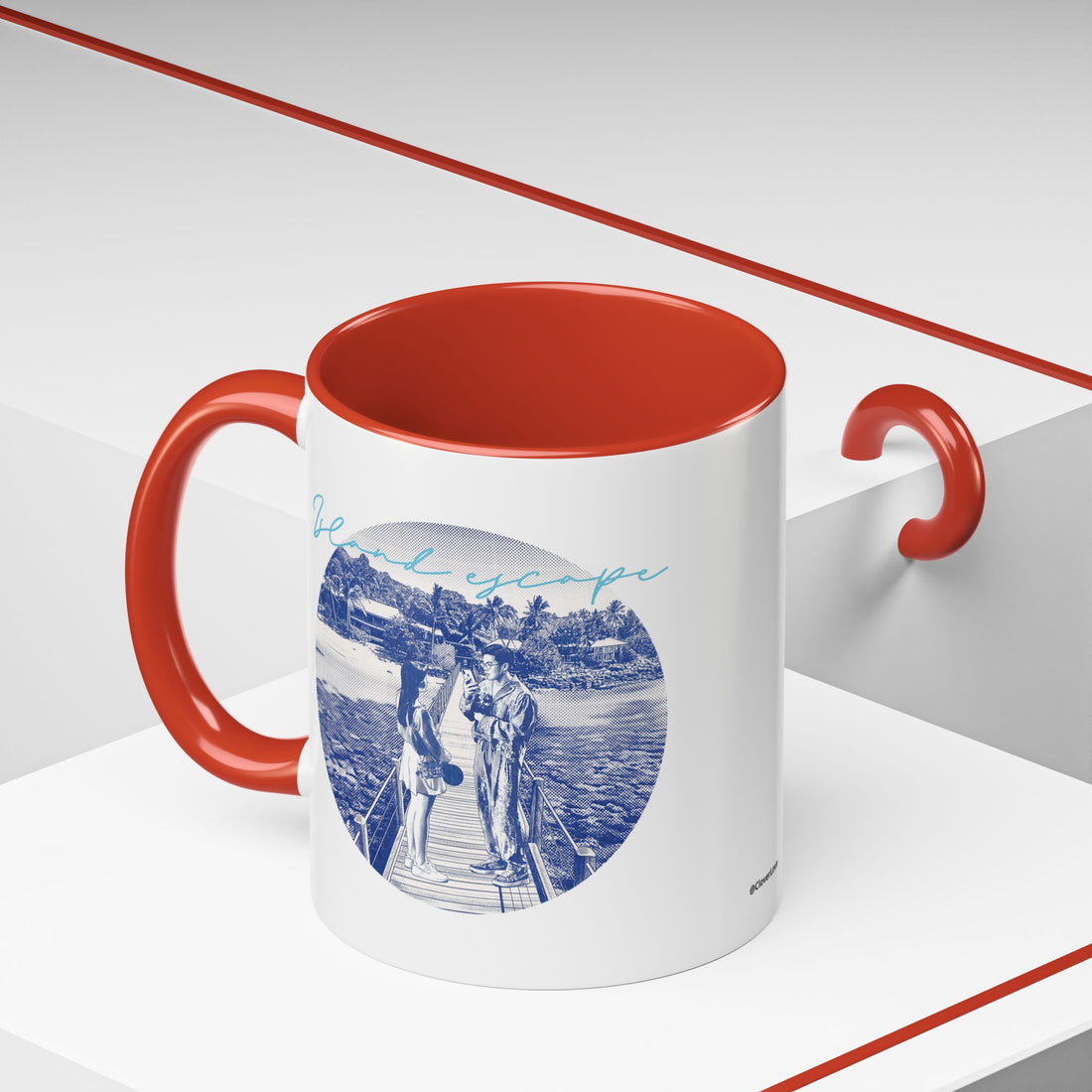 Island Escape Travel Mug - Tropical Beach Coffee Cup for Travelers
