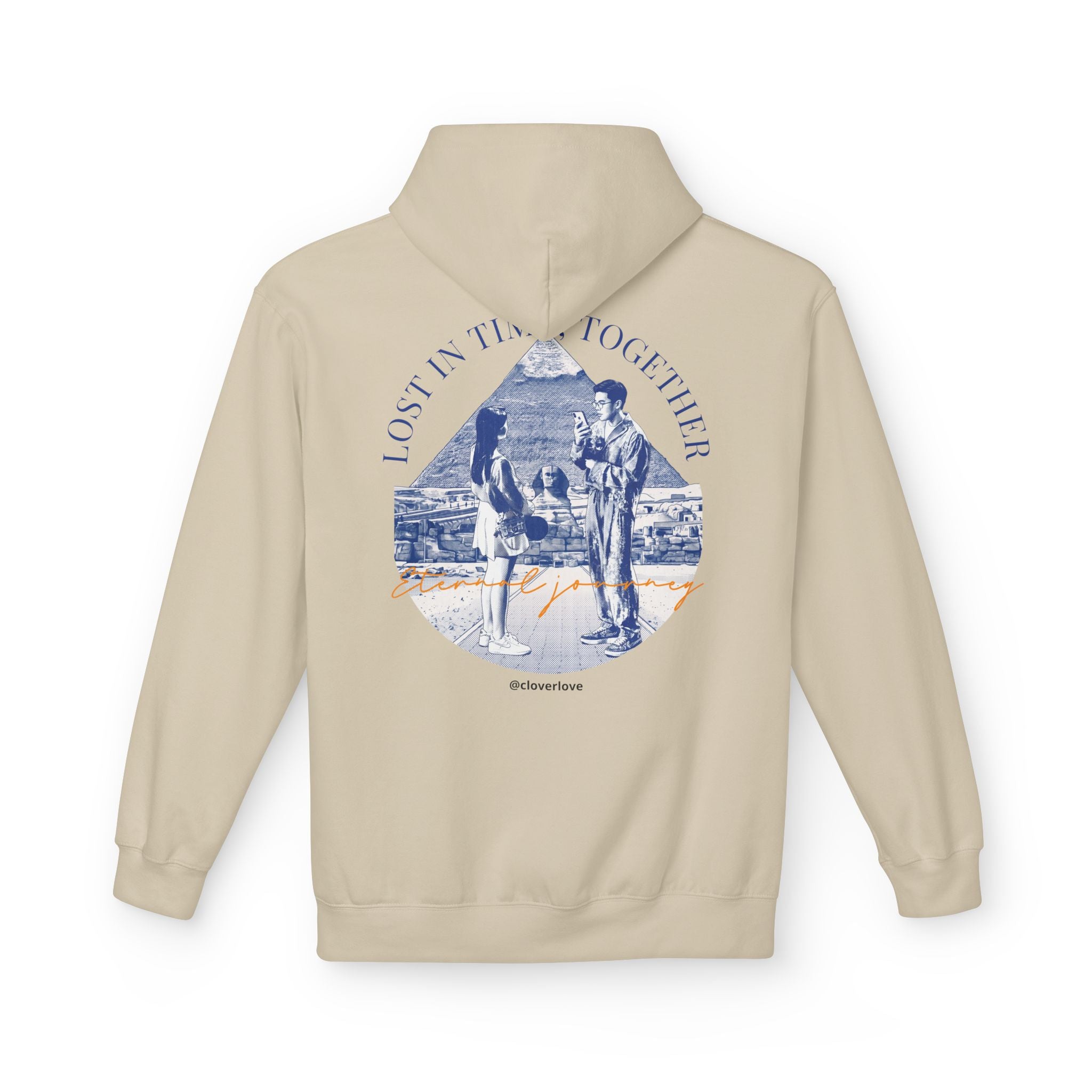 Vintage Reise Hoodie | Pärchen Wahrzeichen Grafik Sweatshirt