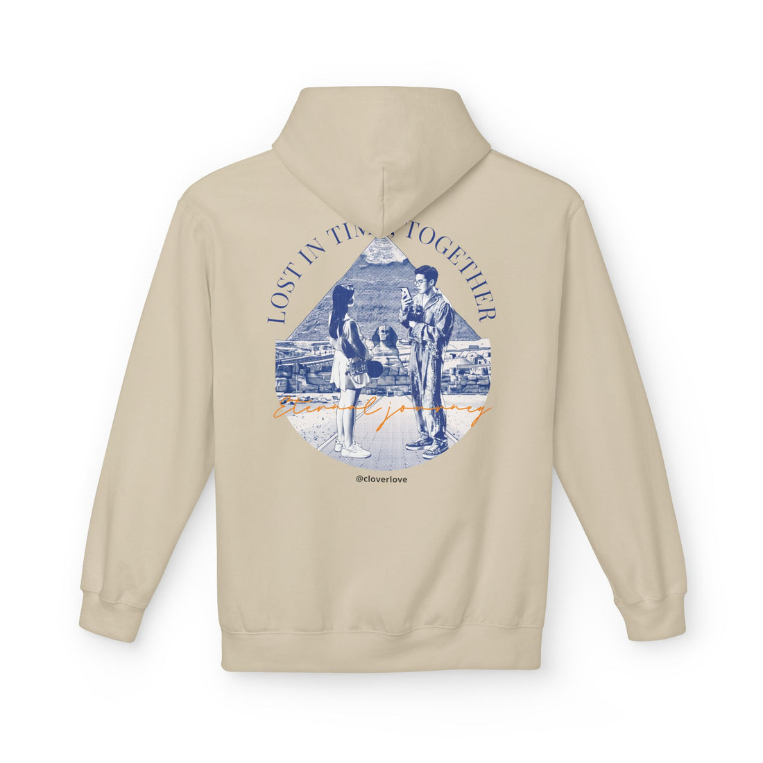 Vintage Reise Hoodie | Pärchen Wahrzeichen Grafik Sweatshirt