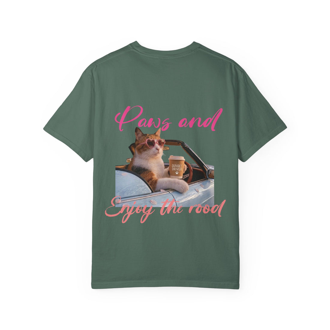 Custom Pet Travel T-Shirt - Summer Road Trip Tee for Cat Lovers