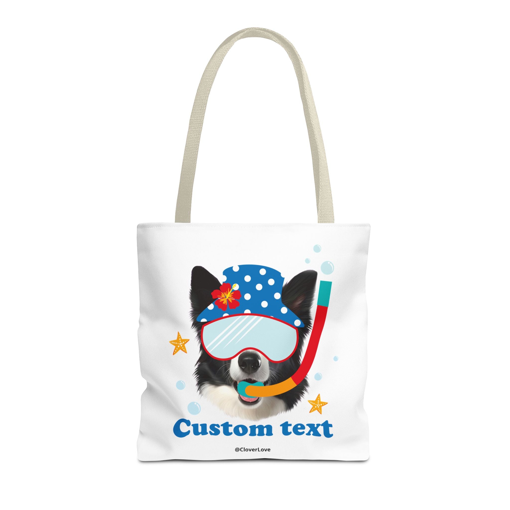 Custom Dog Tote Bag | Personalized Pet Photo Summer Canvas Bag