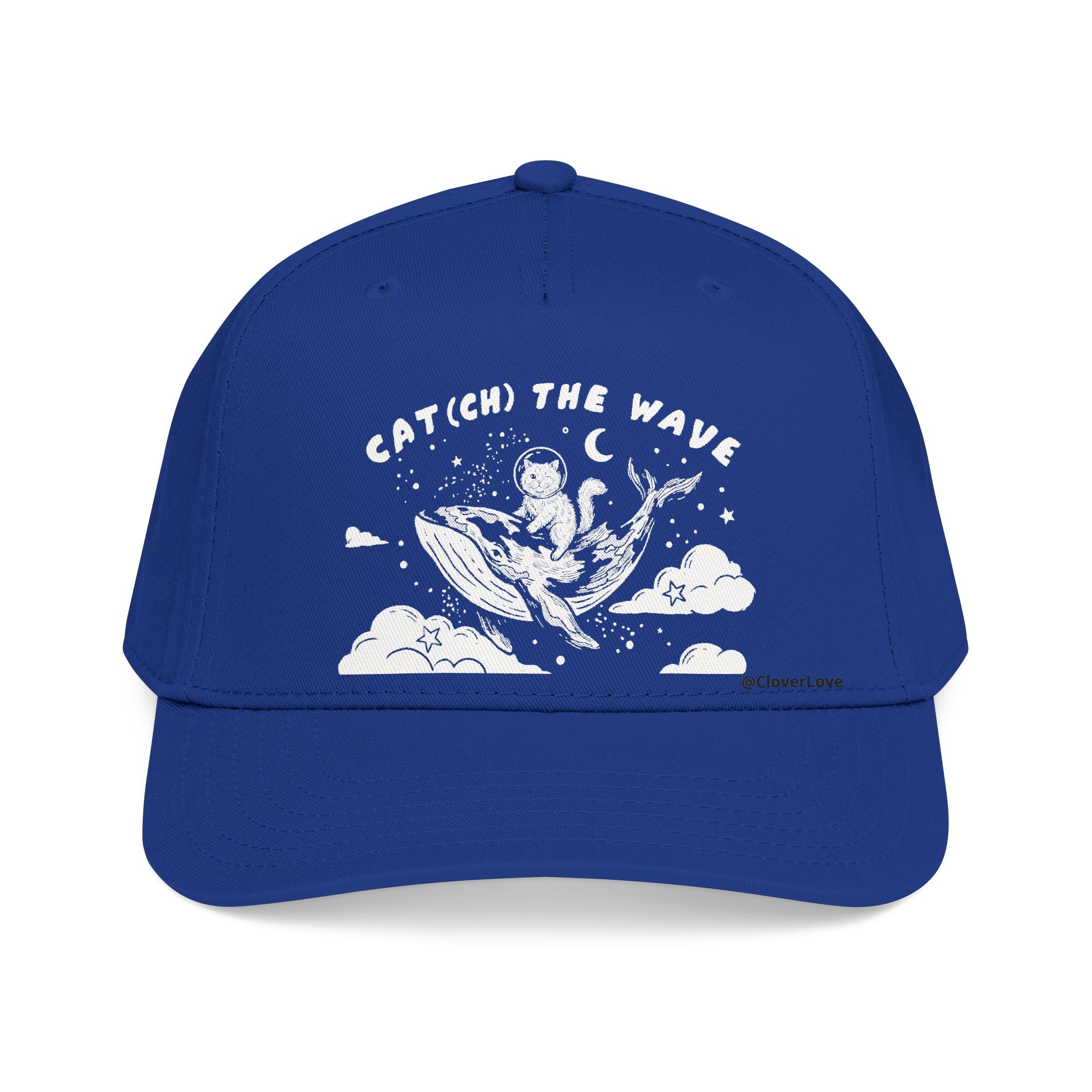 Ocean Cat Hat - Whale Adventure Baseball Cap, Cute Animal Dad Hat, Cat Lover Gift