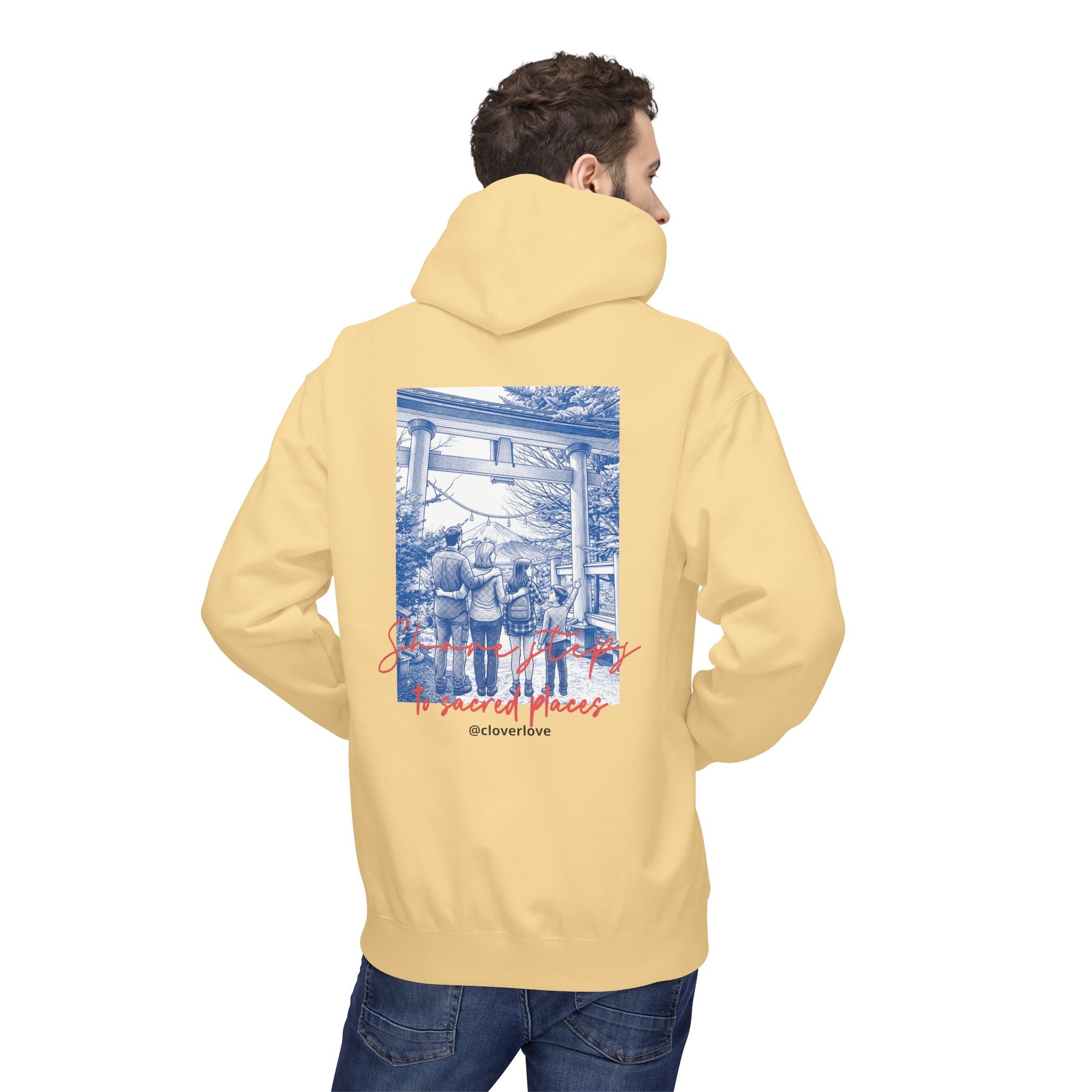 Sacred Places Hoodie | Vintage Reise-Wahrzeichen Sweatshirt