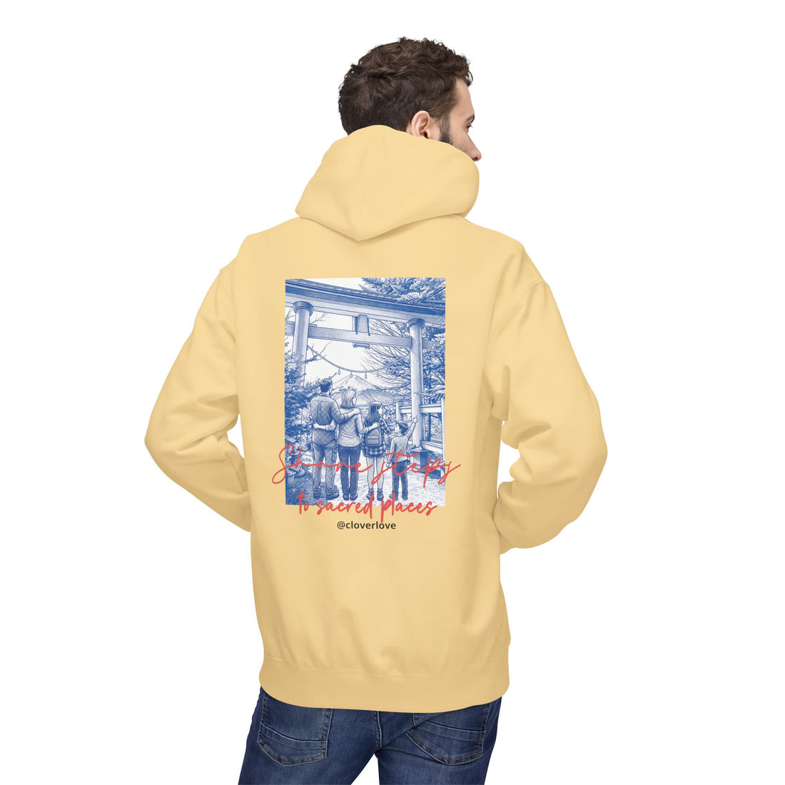 Sacred Places Hoodie | Vintage Reise-Wahrzeichen Sweatshirt