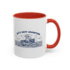 Cat's Skiff Adventure Ocean Mug - Cute Nautical Cat Lover Coffee Cup
