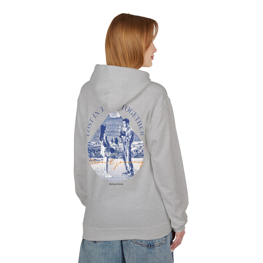 Vintage Reise Hoodie | Pärchen Wahrzeichen Grafik Sweatshirt