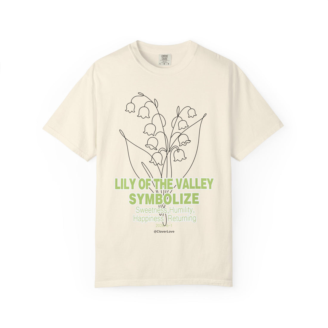 Lily of the Valley Flower T-Shirt - Botanical Graphic Shirt for Flower Lovers