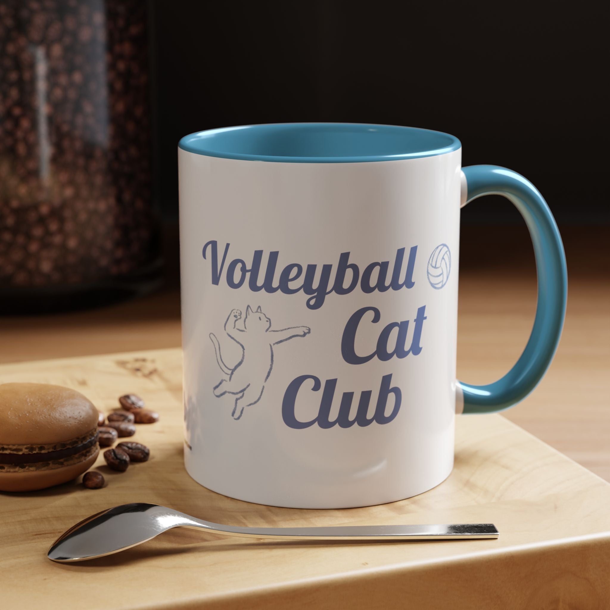 Volleyball Club Mug | Cat Design