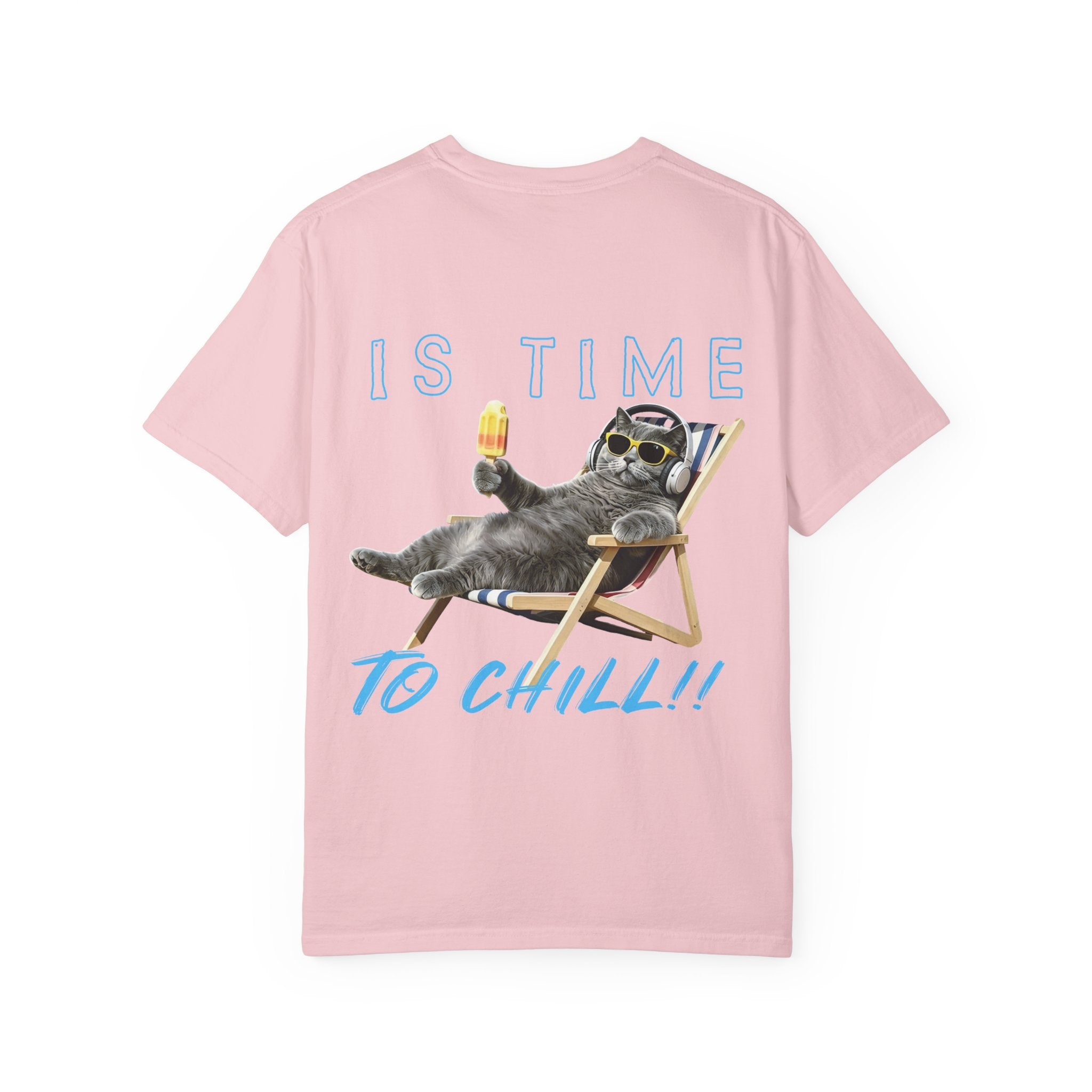Custom Cat Summer T-Shirt - Funny Chill Cat Tee, Cat Lover Gift