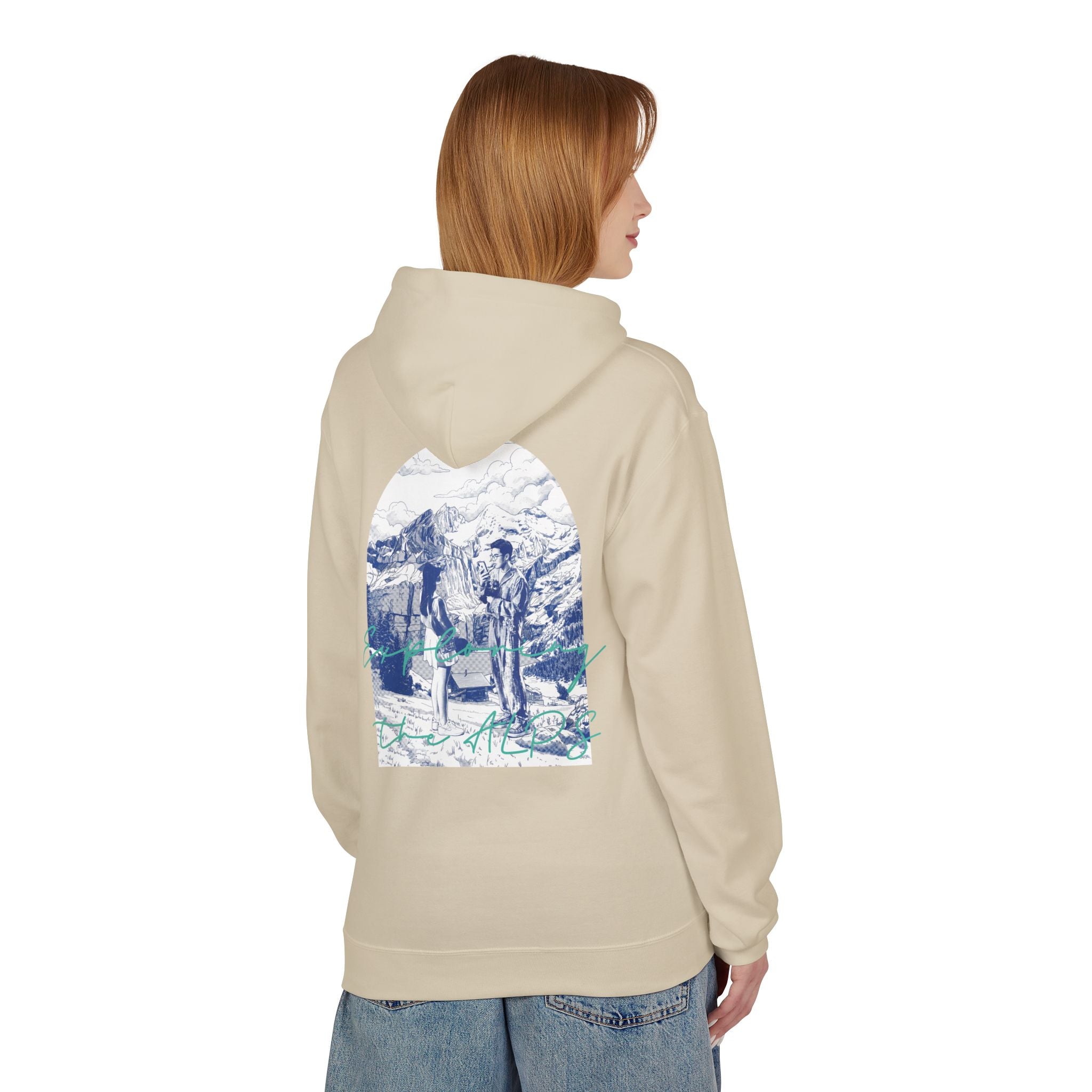 Mountain Travel Hoodie | Adventure Landscape Graphic Pullover